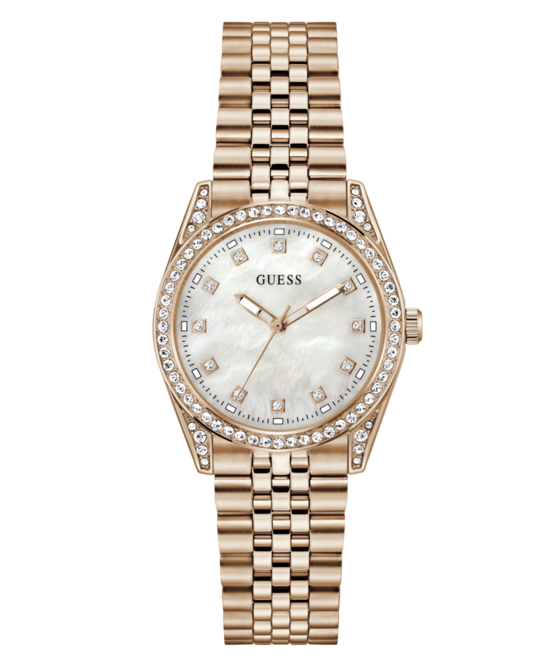 Guess Round 34mm White Dial Analog Women Watch - GW1099L4 Watch Guess