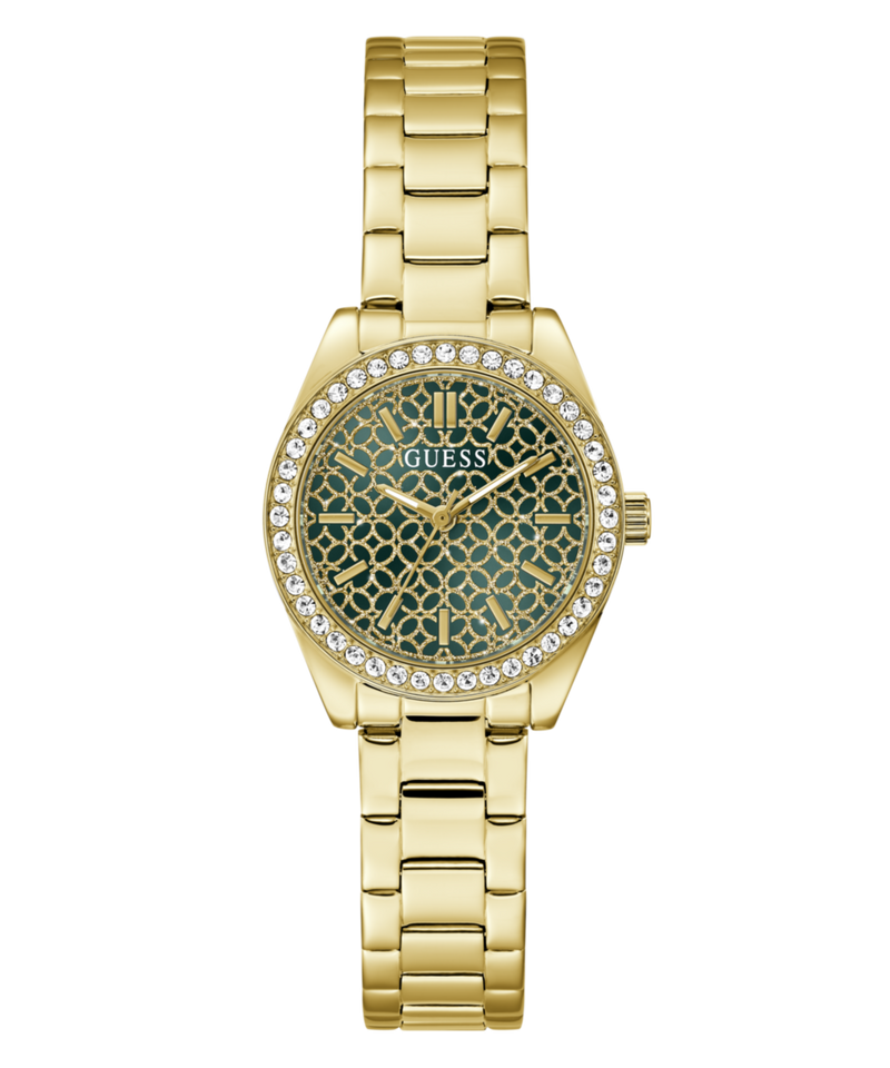 Guess Round 30mm Green Dial Analog Women Watch - GW1100L2 Watch Guess
