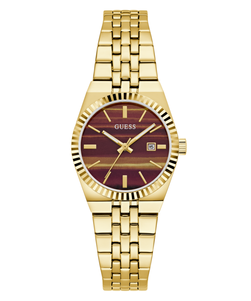 Guess Round 32mm Brown Dial Analog Women Watch - GW1102L2 Watch Guess