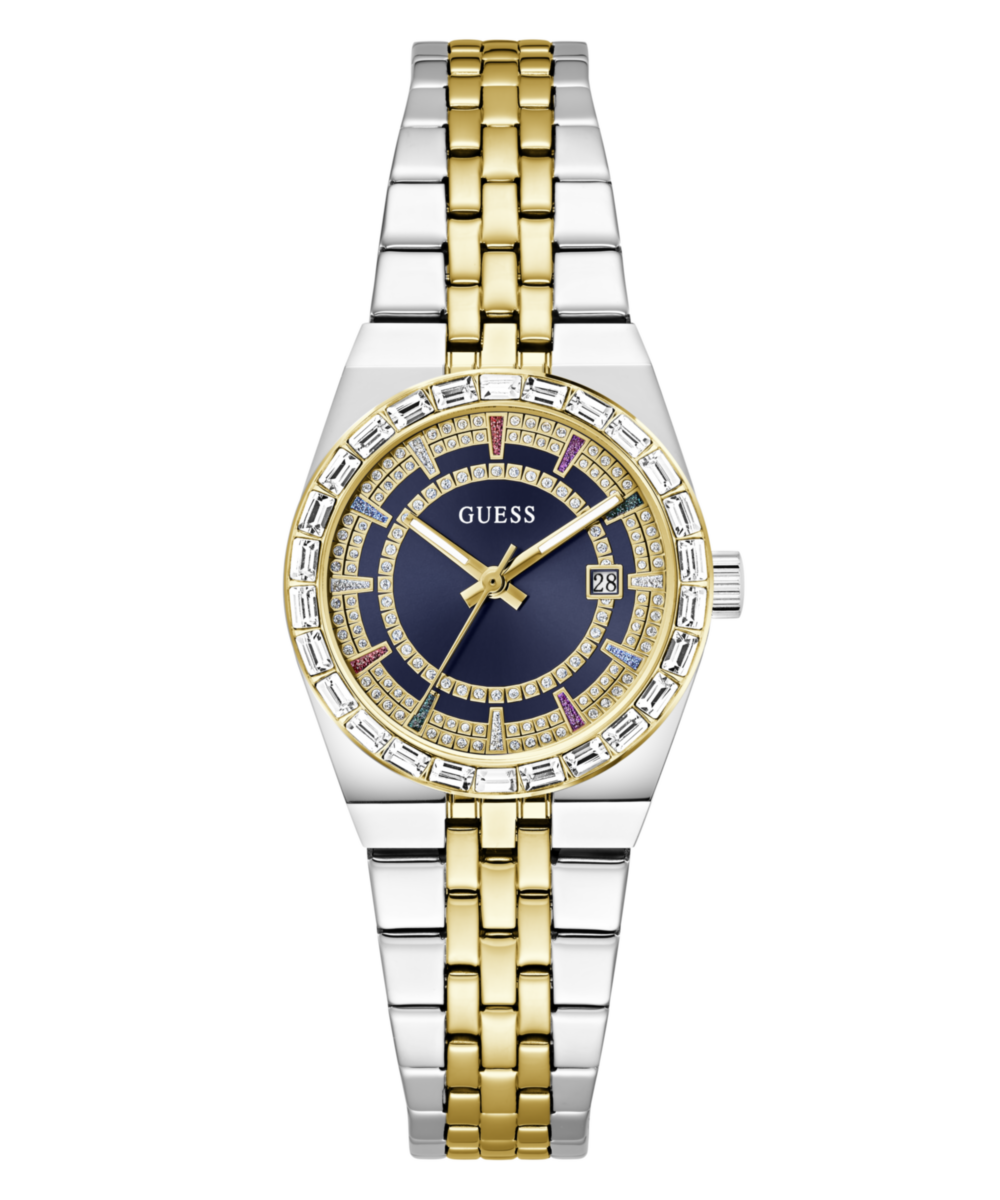 Guess Round 32mm Blue Dial Analog Women Watch - GW1119L3