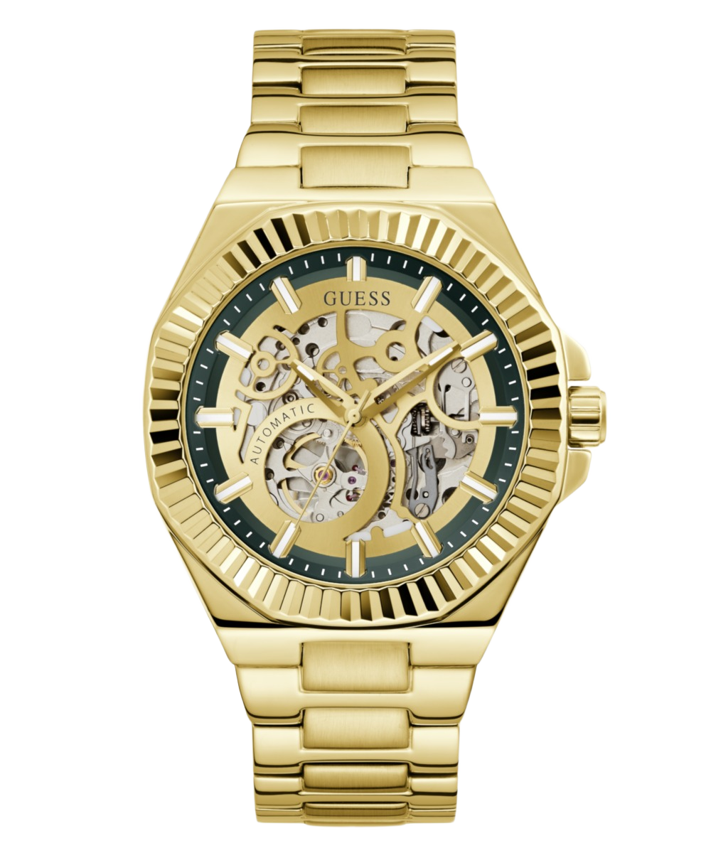 Guess Round 44mm Green Dial Automatic Men Watch - GW1123G2