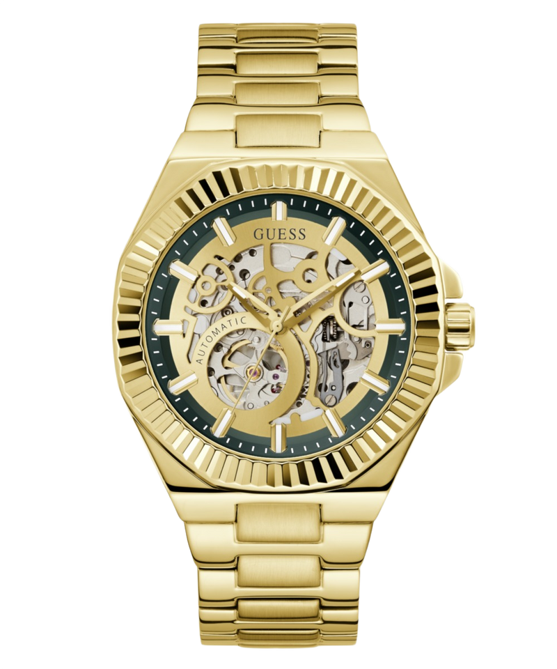 Guess Round 44mm Green Dial Automatic Men Watch - GW1123G2 Watch Guess