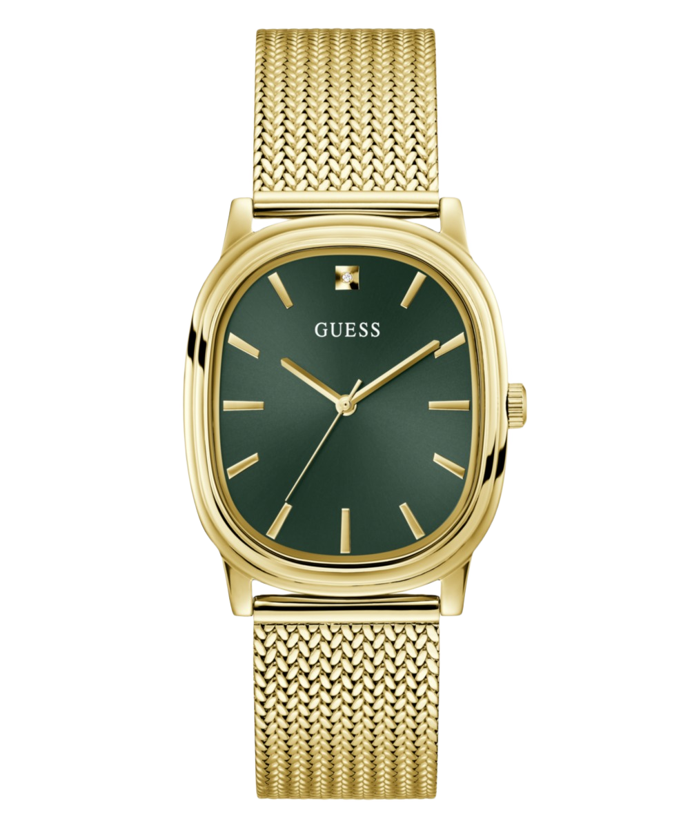 Guess Oval 35mm Green Dial Analog Men Watch - GW1124G2