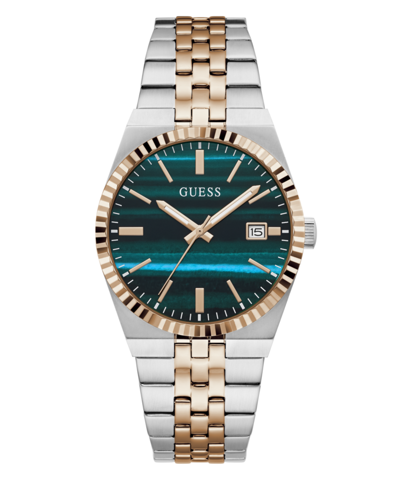 Guess Round 39mm Green Dial Analog Men Watch - GW1129G6 Watch Guess