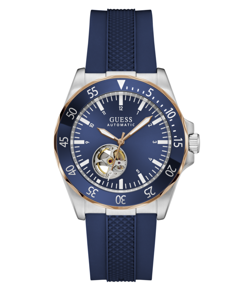 Guess Round 41mm Blue Dial Automatic Men Watch - GW1131G5 Watch Guess