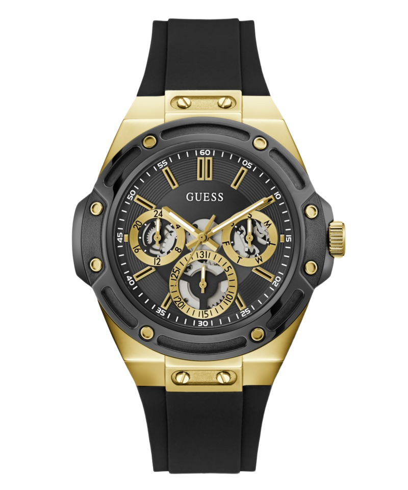 Guess Round 44mm Black Dial Analog Men Watch - GW1132G2 Watch Guess
