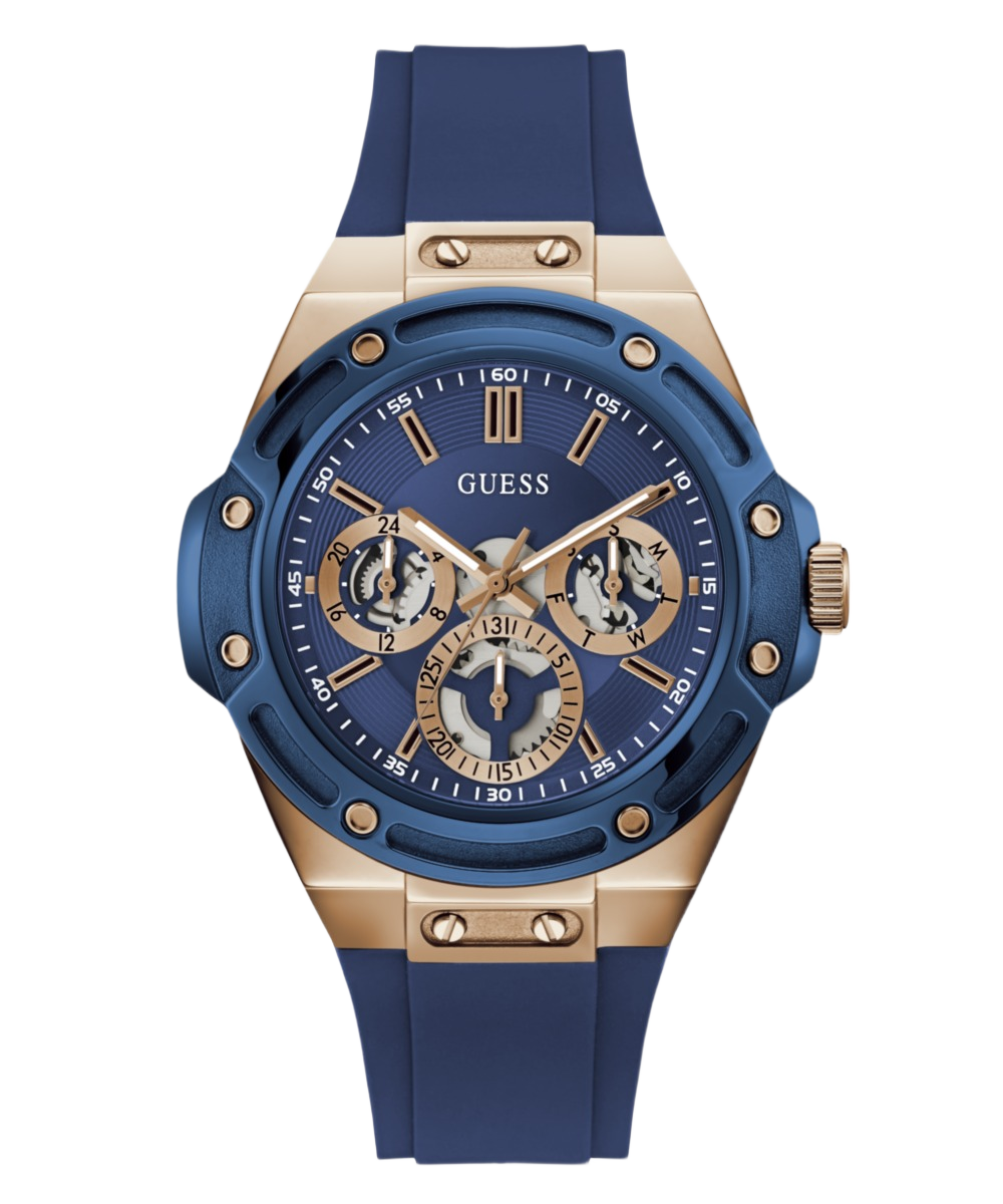 Guess Round 44mm Blue Dial Analog Men Watch - GW1132G5