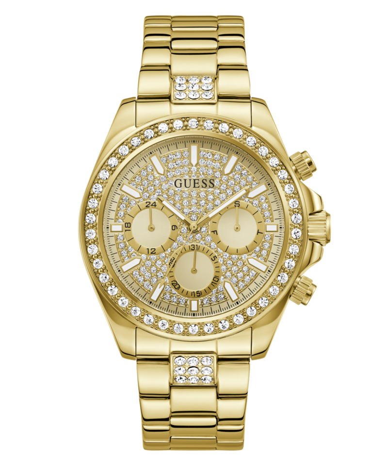 Guess Round 44mm Champagne Dial Analog Men Watch - GW1136G2 Watch Guess