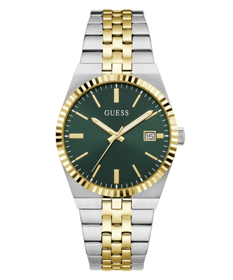 Guess Round 39mm Green Dial Analog Men Watch - GW1153G4 Watch Guess
