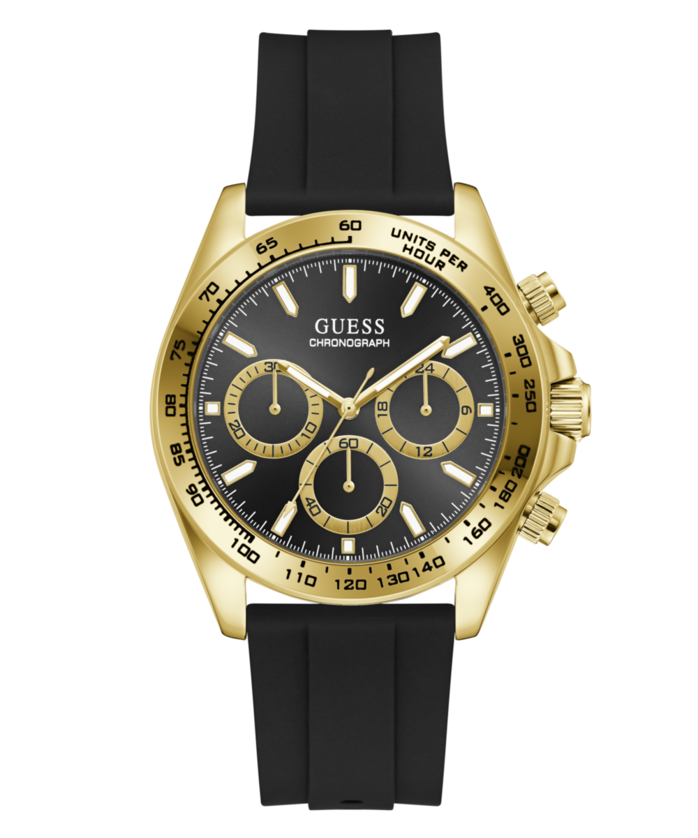 Guess Round 42mm Black Dial Analog Men Watch - GW1155G2