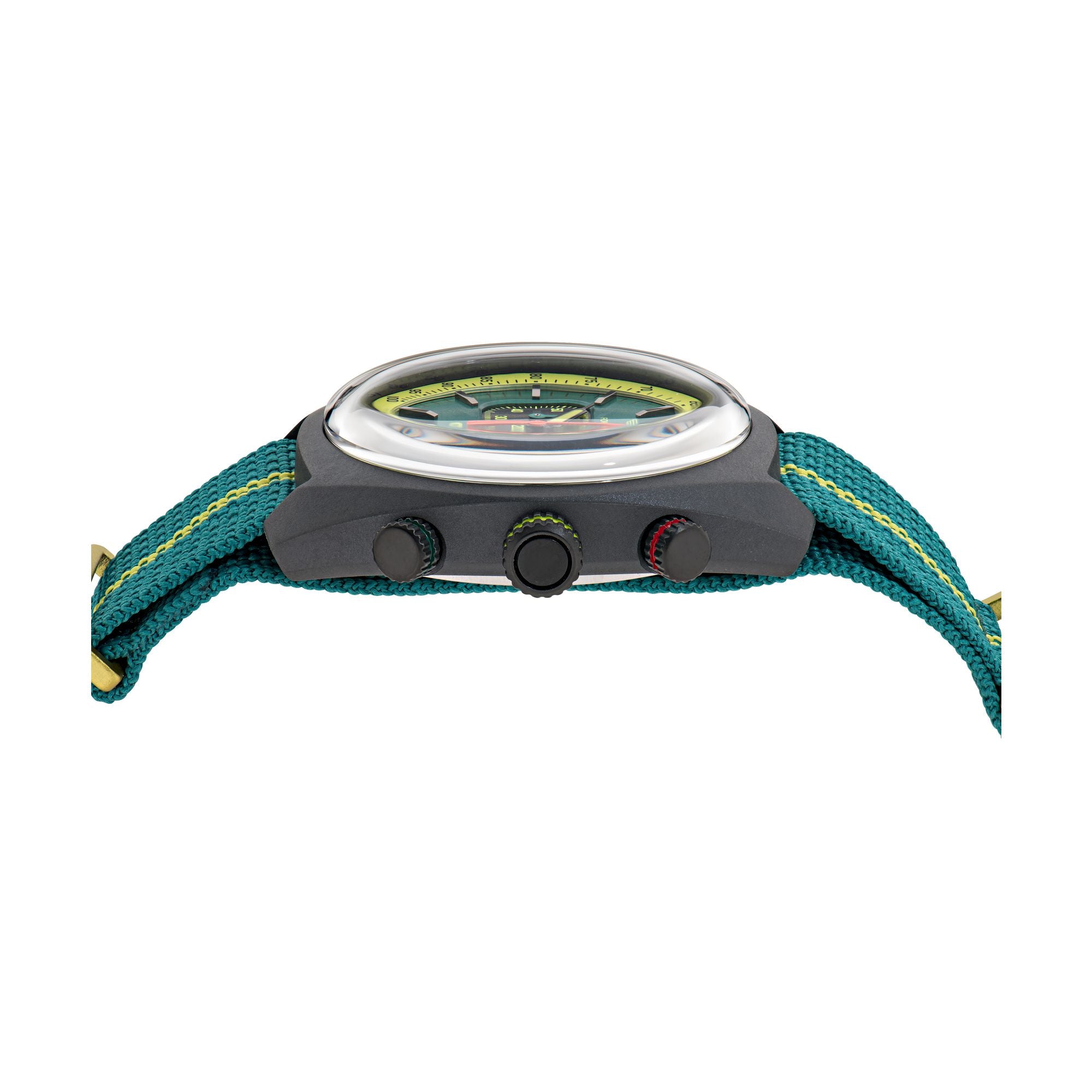 Aston Martin Green Round Dial Analog Men's Watch