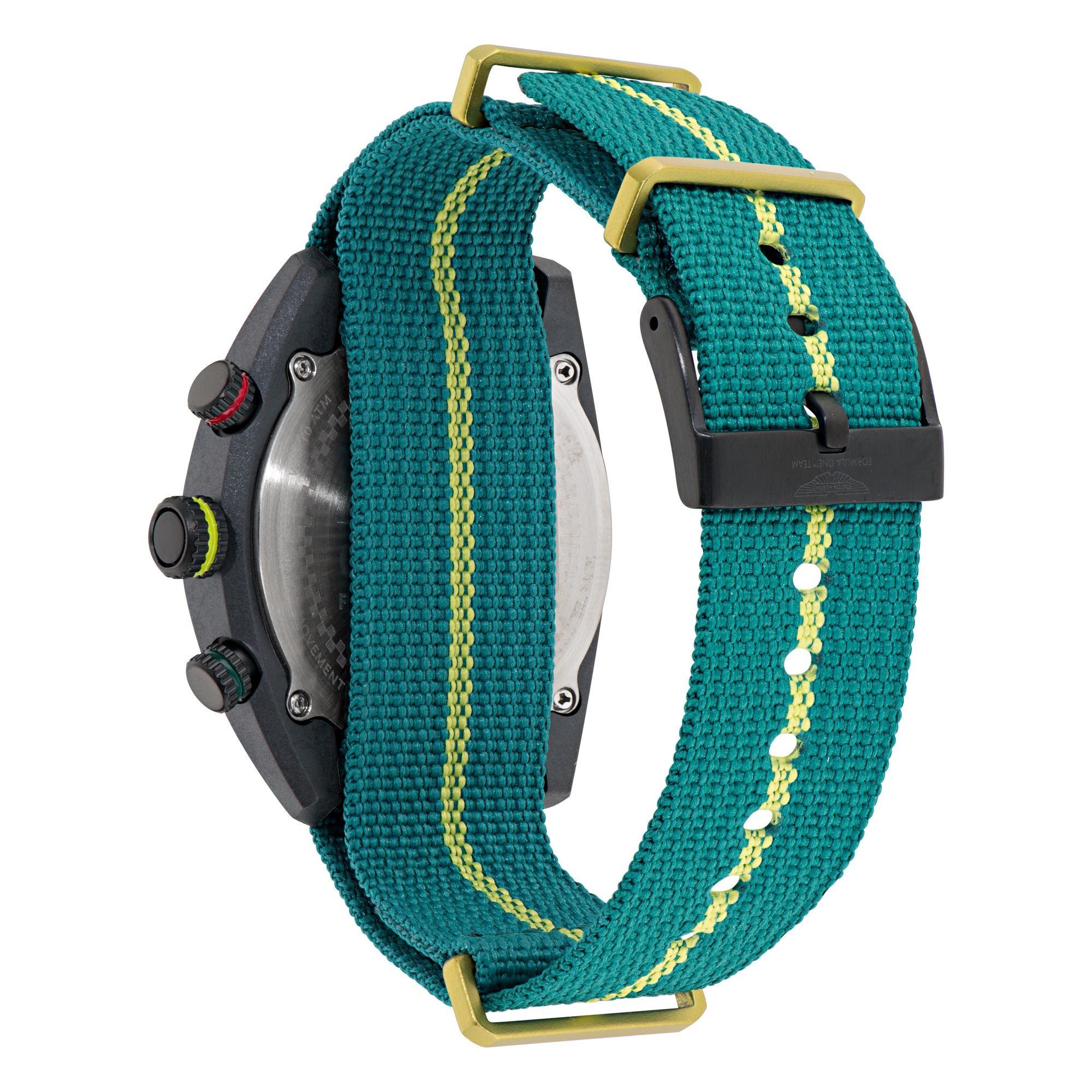 Aston Martin Green Round Dial Analog Men's Watch