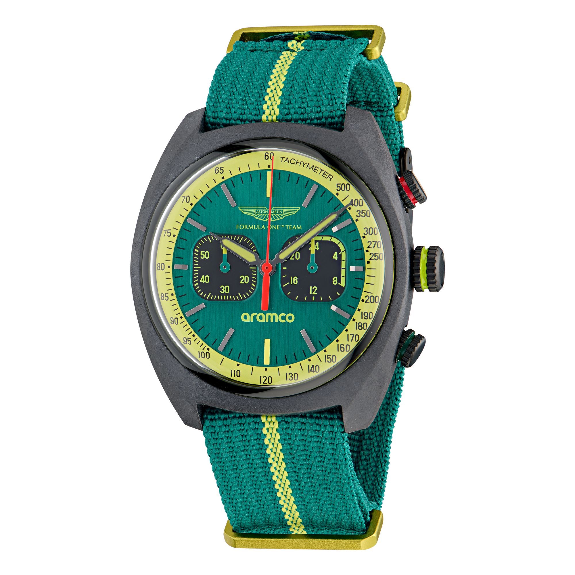 Aston Martin Green Round Dial Analog Men's Watch