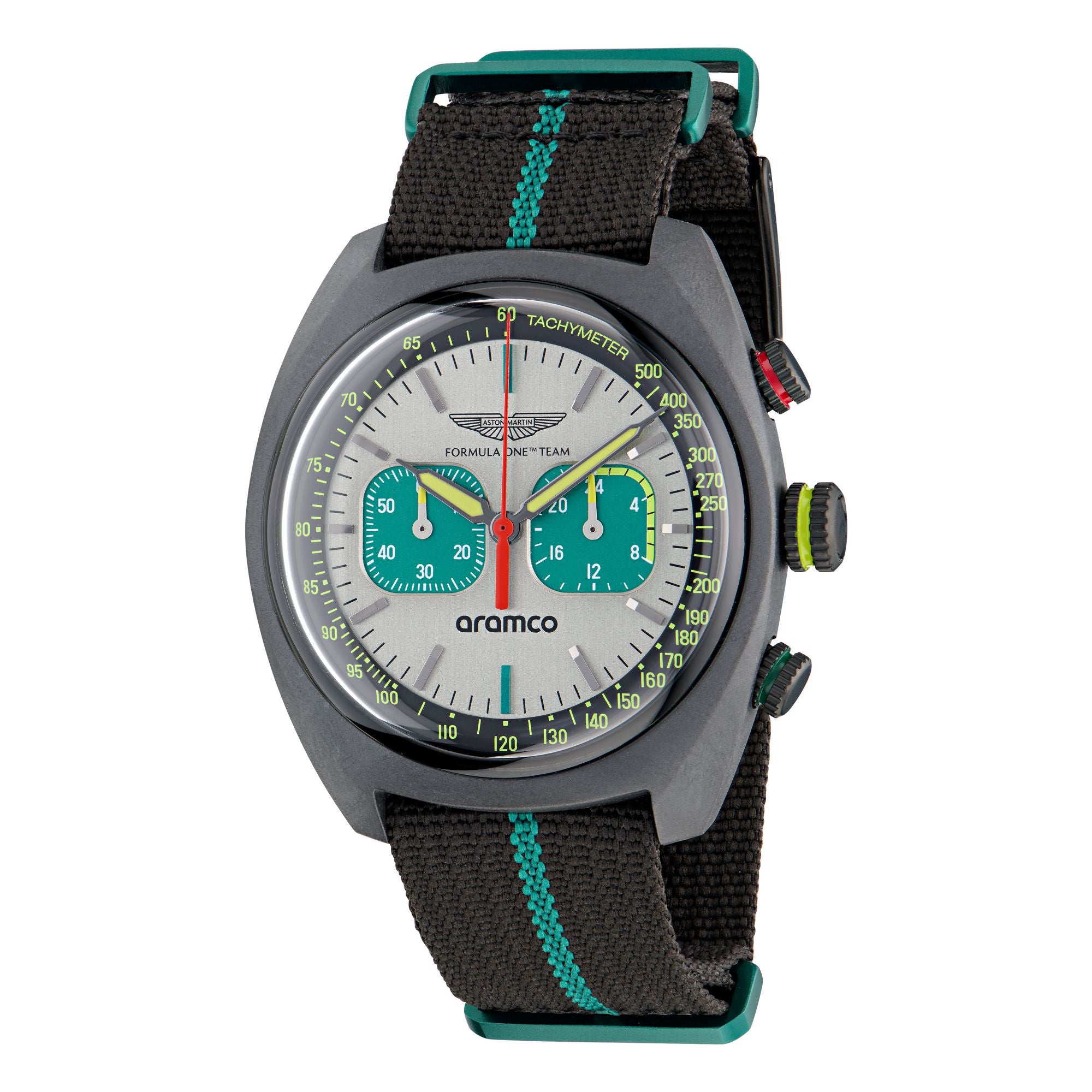 Aston Martin Silver Round Dial Analog Men's Watch Watch Aston Martin