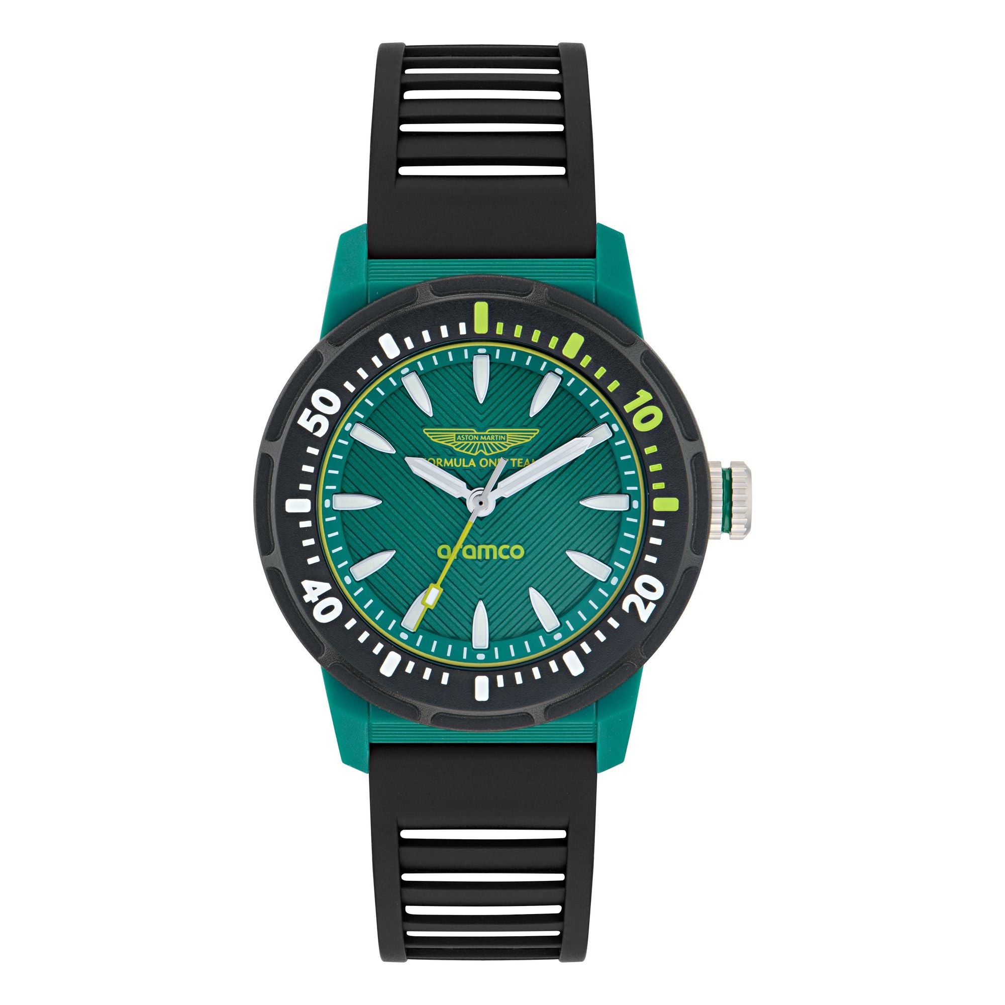 Aston Martin Green Round Dial Analog Men's Watch