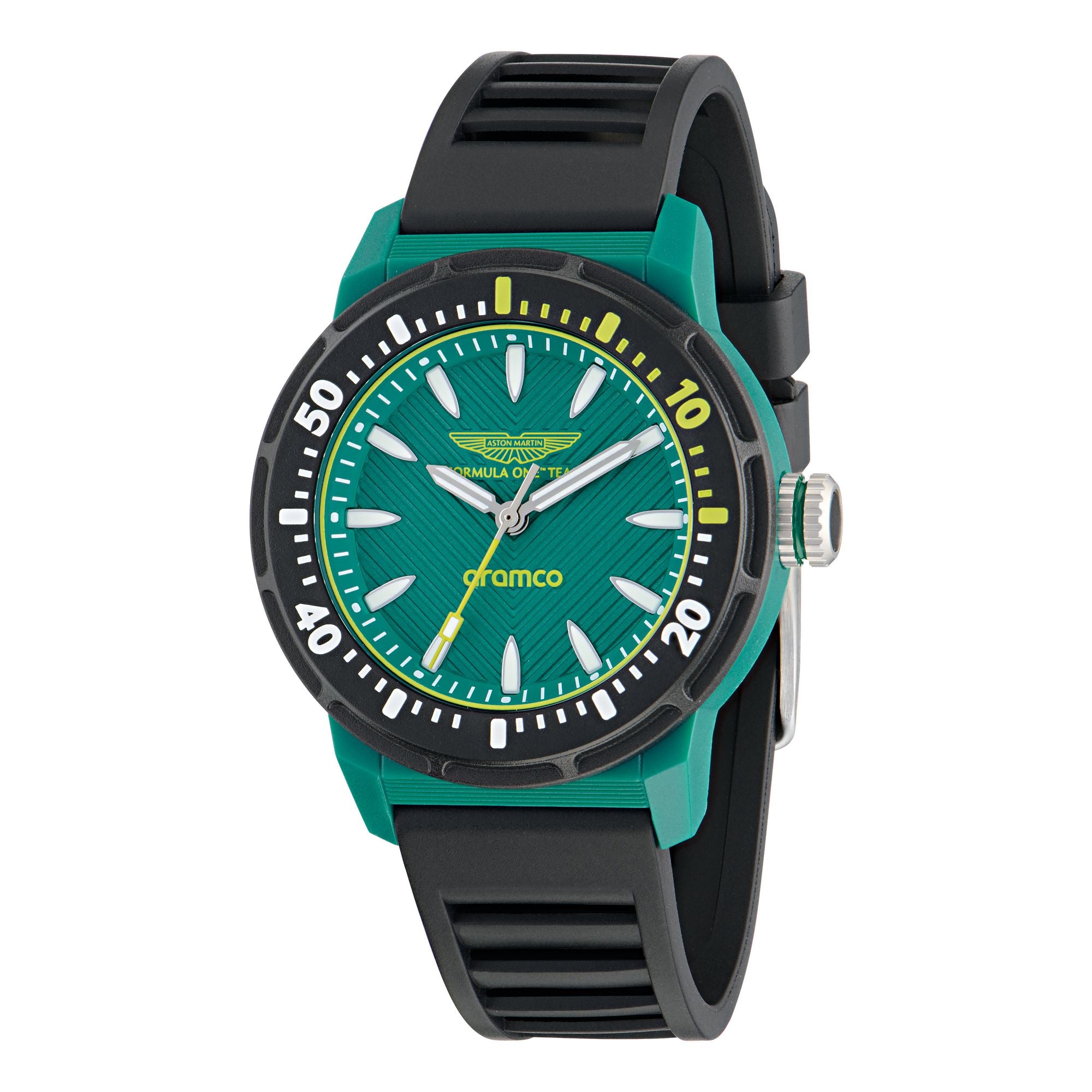 Aston Martin Green Round Dial Analog Men's Watch