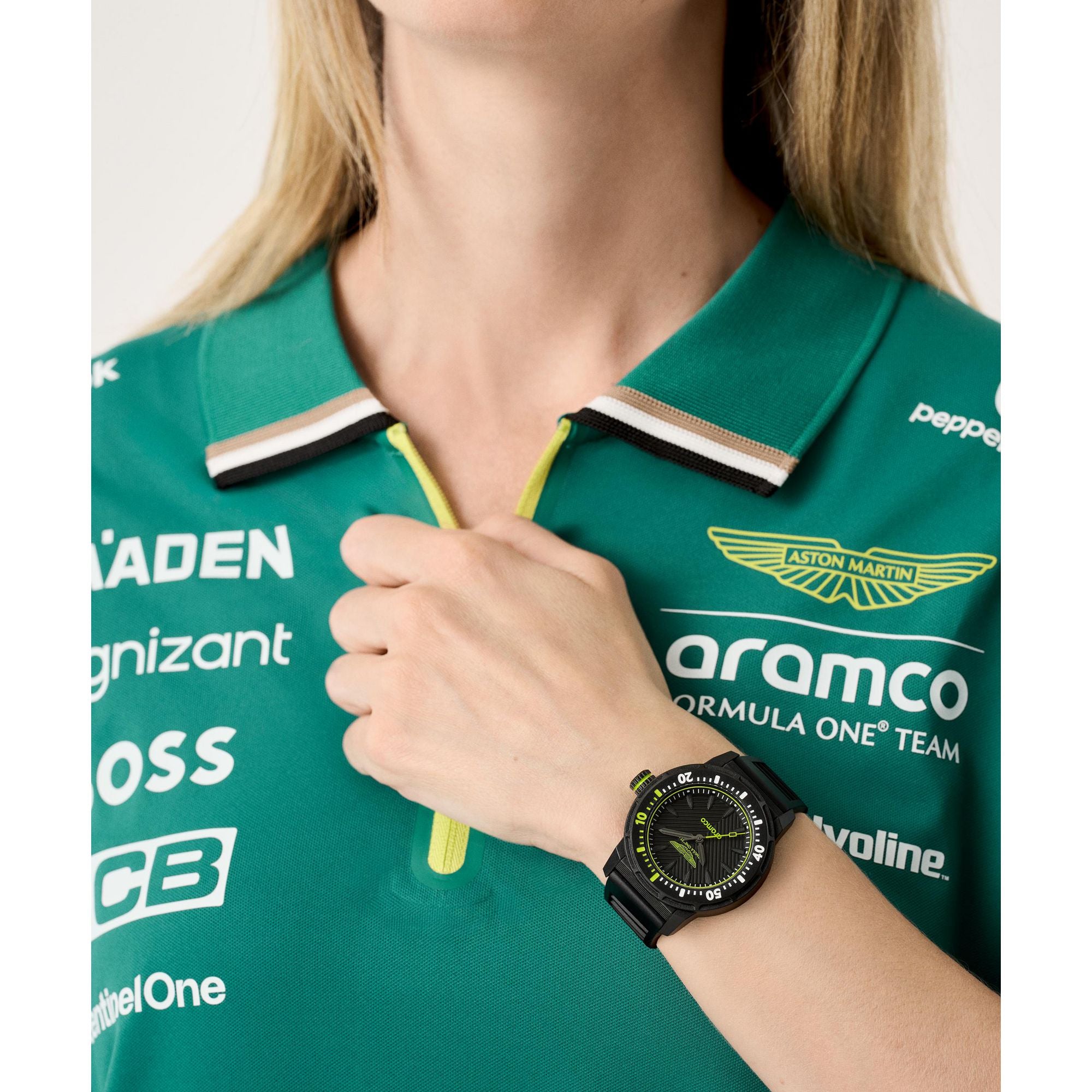 Aston Martin Black Round Dial Analog Men's Watch