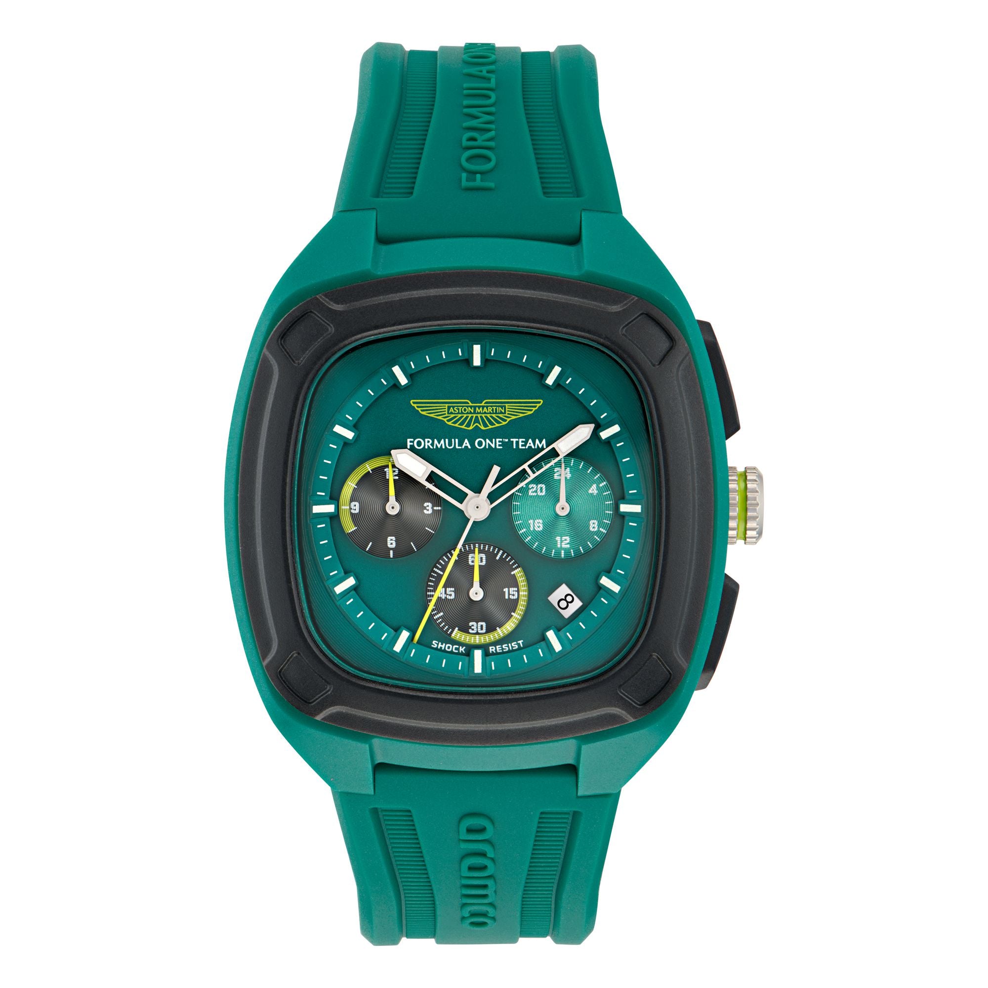 Aston Martin Green Square Dial Analog Men's Watch