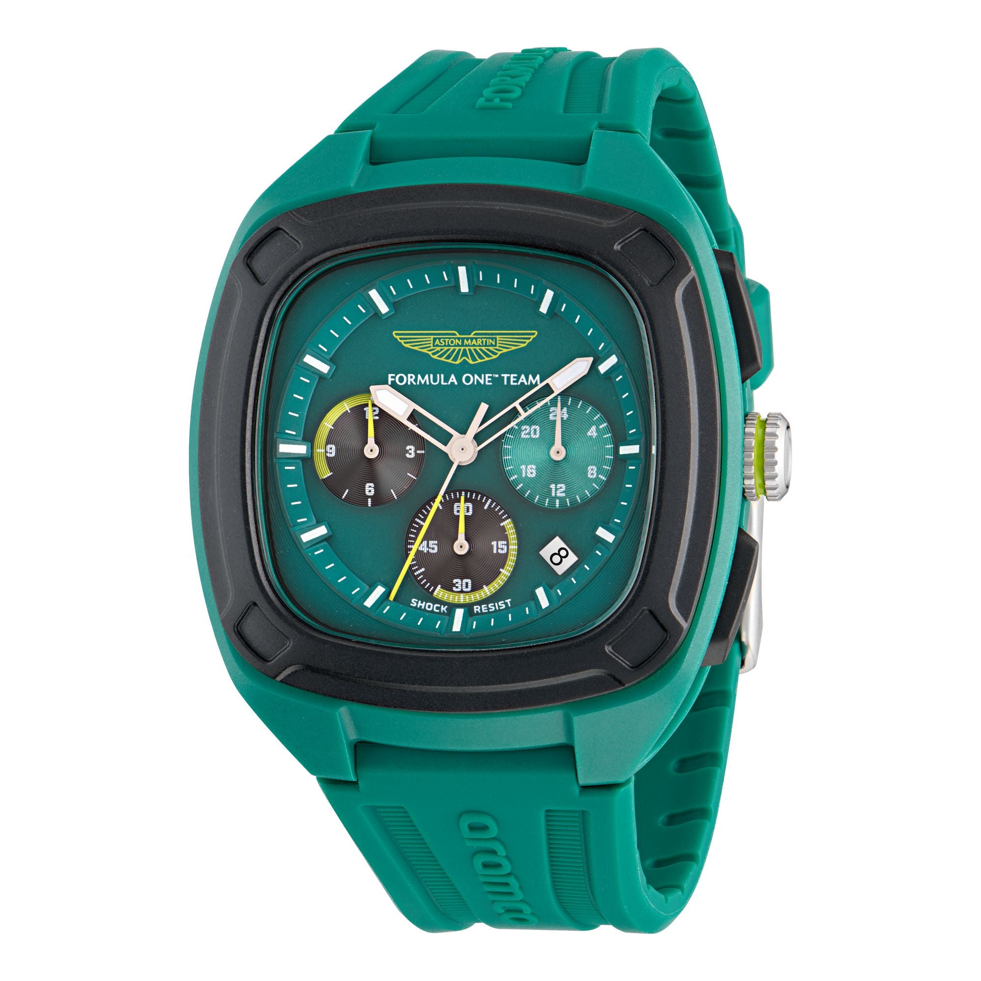 Aston Martin Green Square Dial Analog Men's Watch