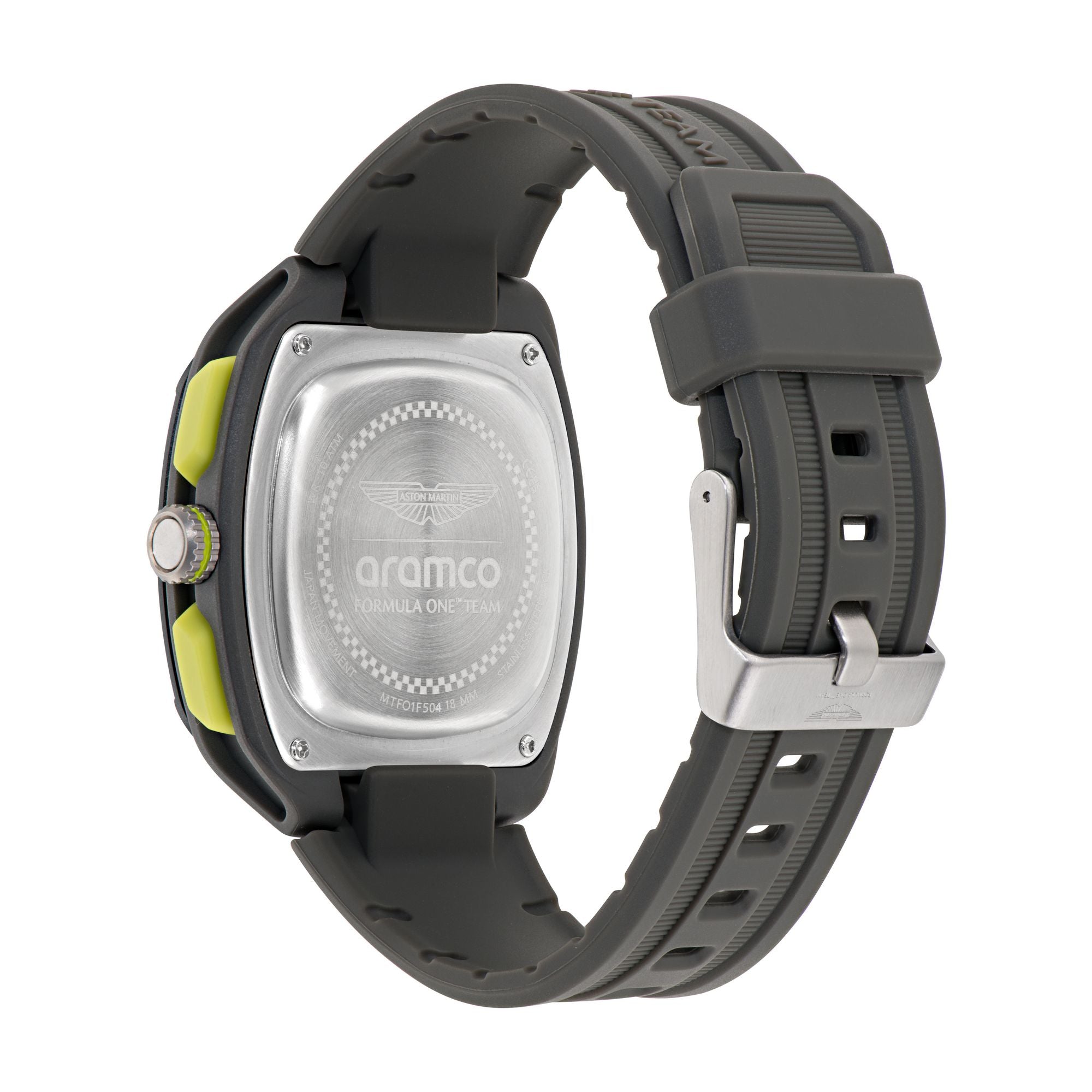 Aston Martin Yellow Square Dial Analog Men's Watch