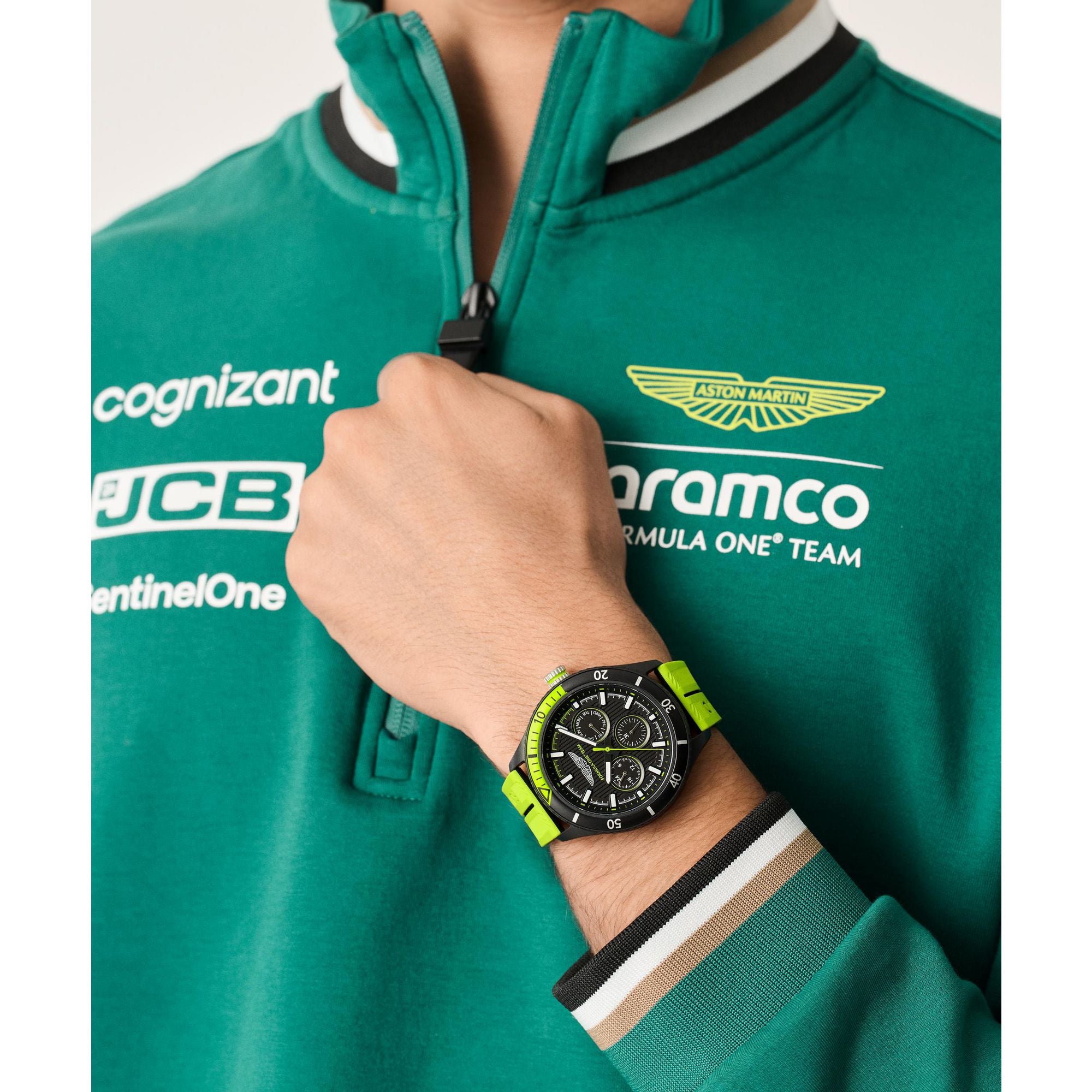 Aston Martin Black Round Dial Analog Men's Watch