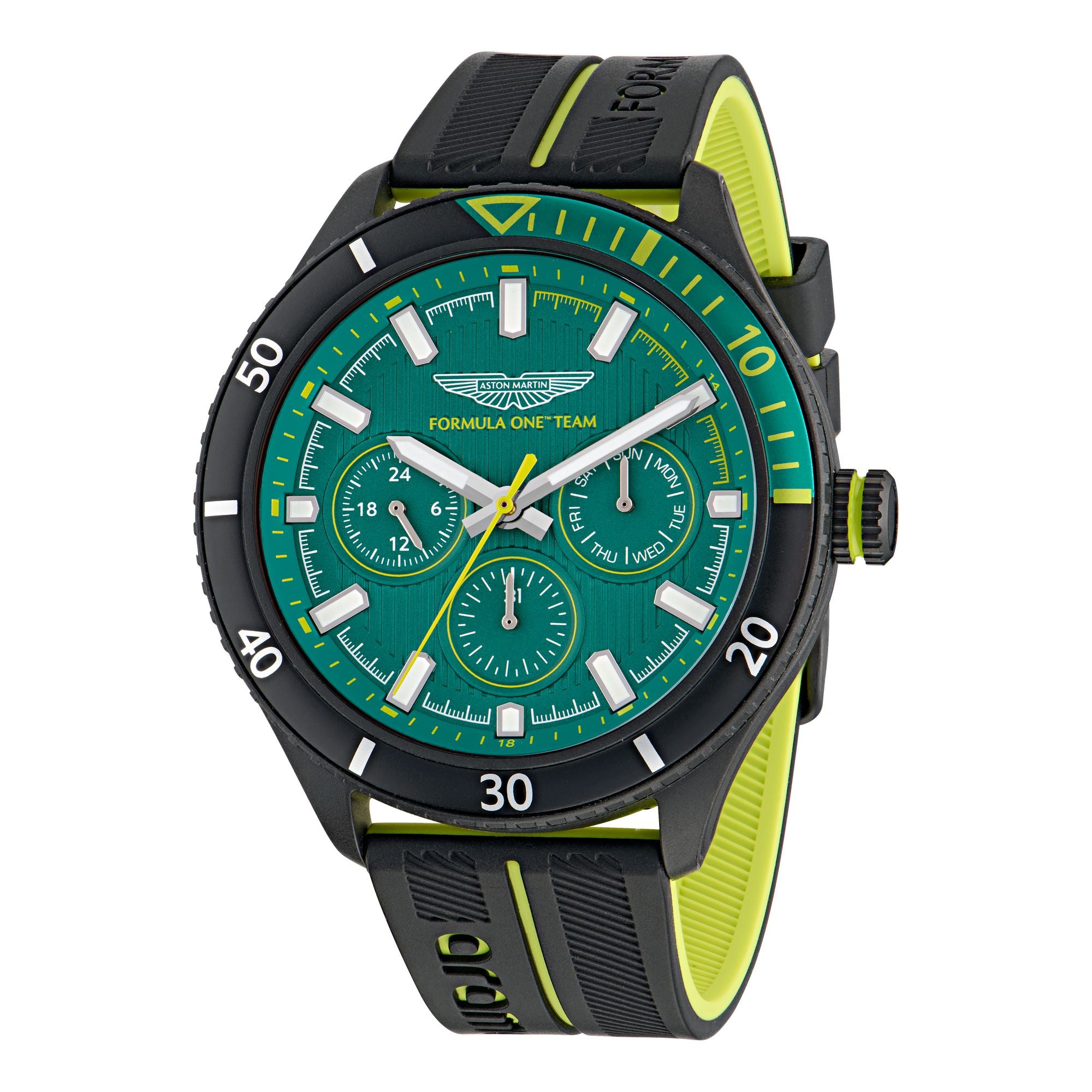 Aston Martin Black Round Dial Analog Men's Watch