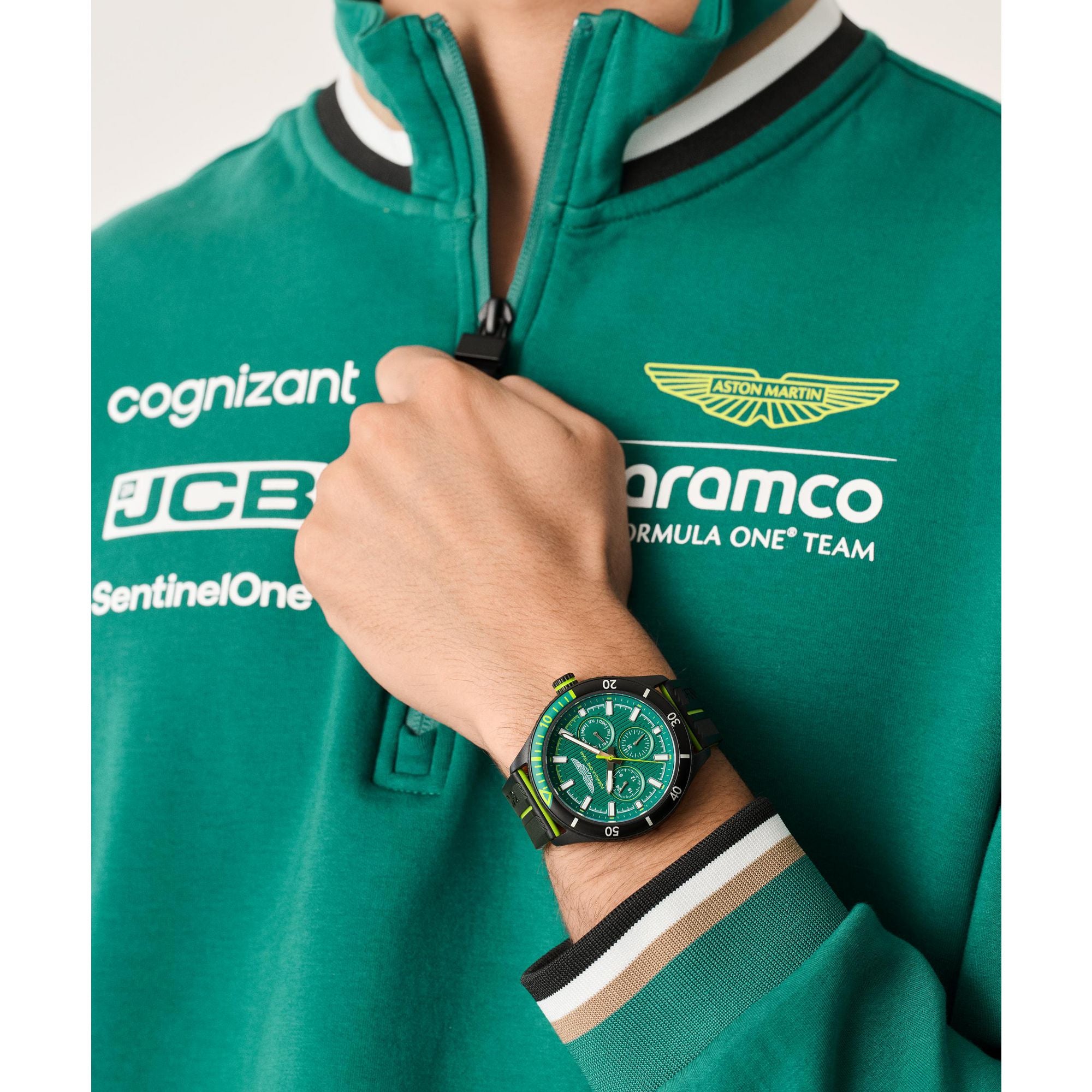 Aston Martin Black Round Dial Analog Men's Watch