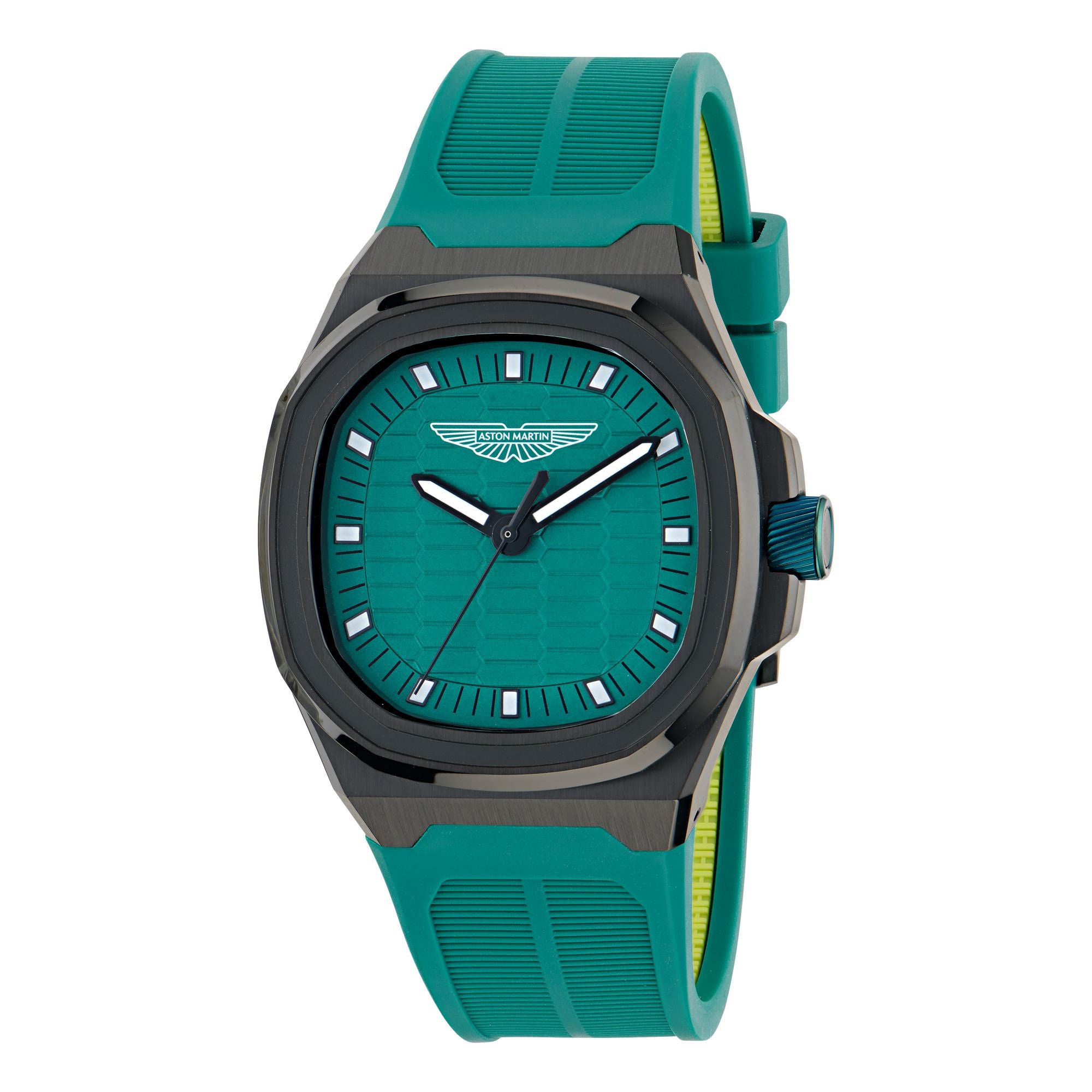 Aston Martin Green Square Dial Analog Men's Watch