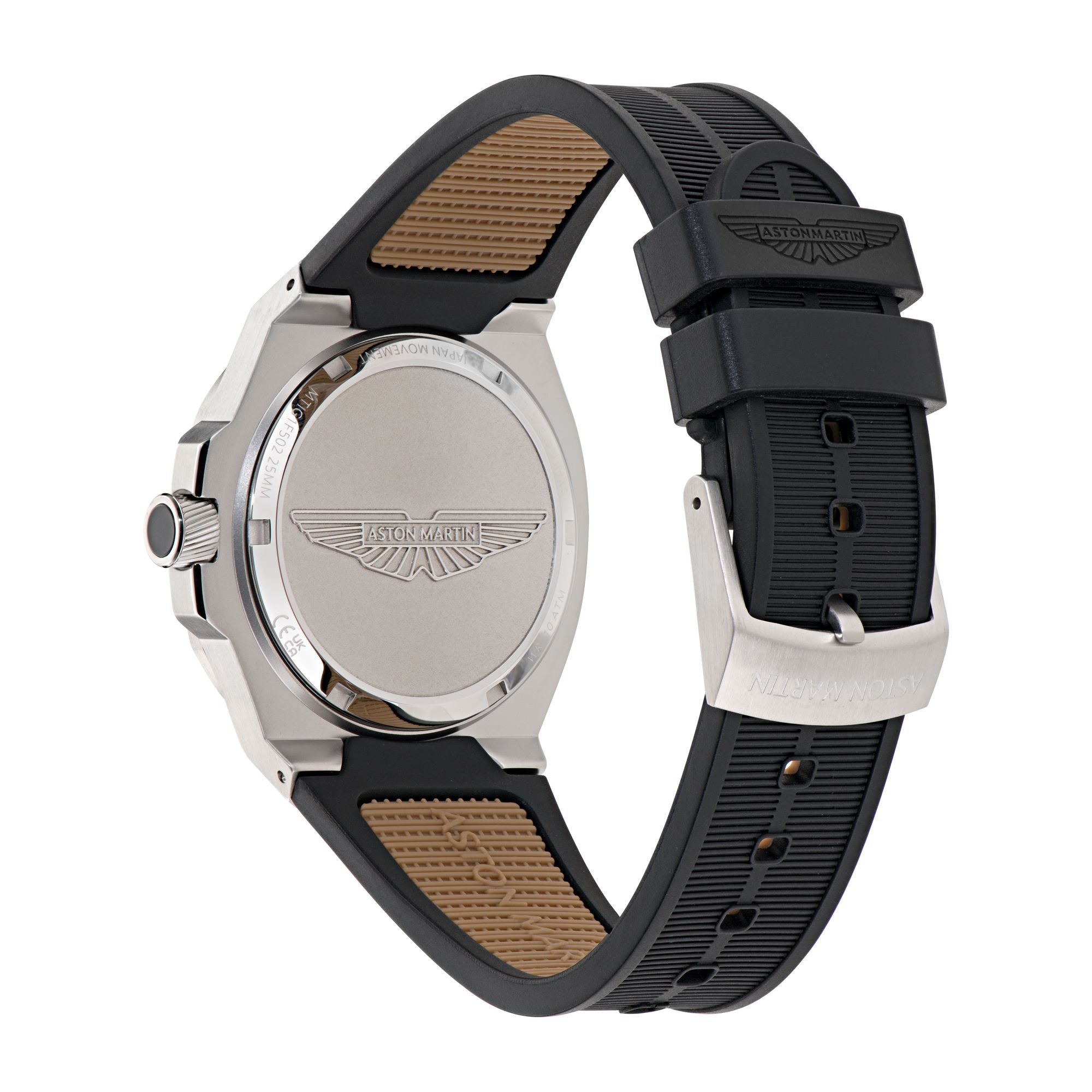 Aston Martin Silver Square Dial Analog Men's Watch