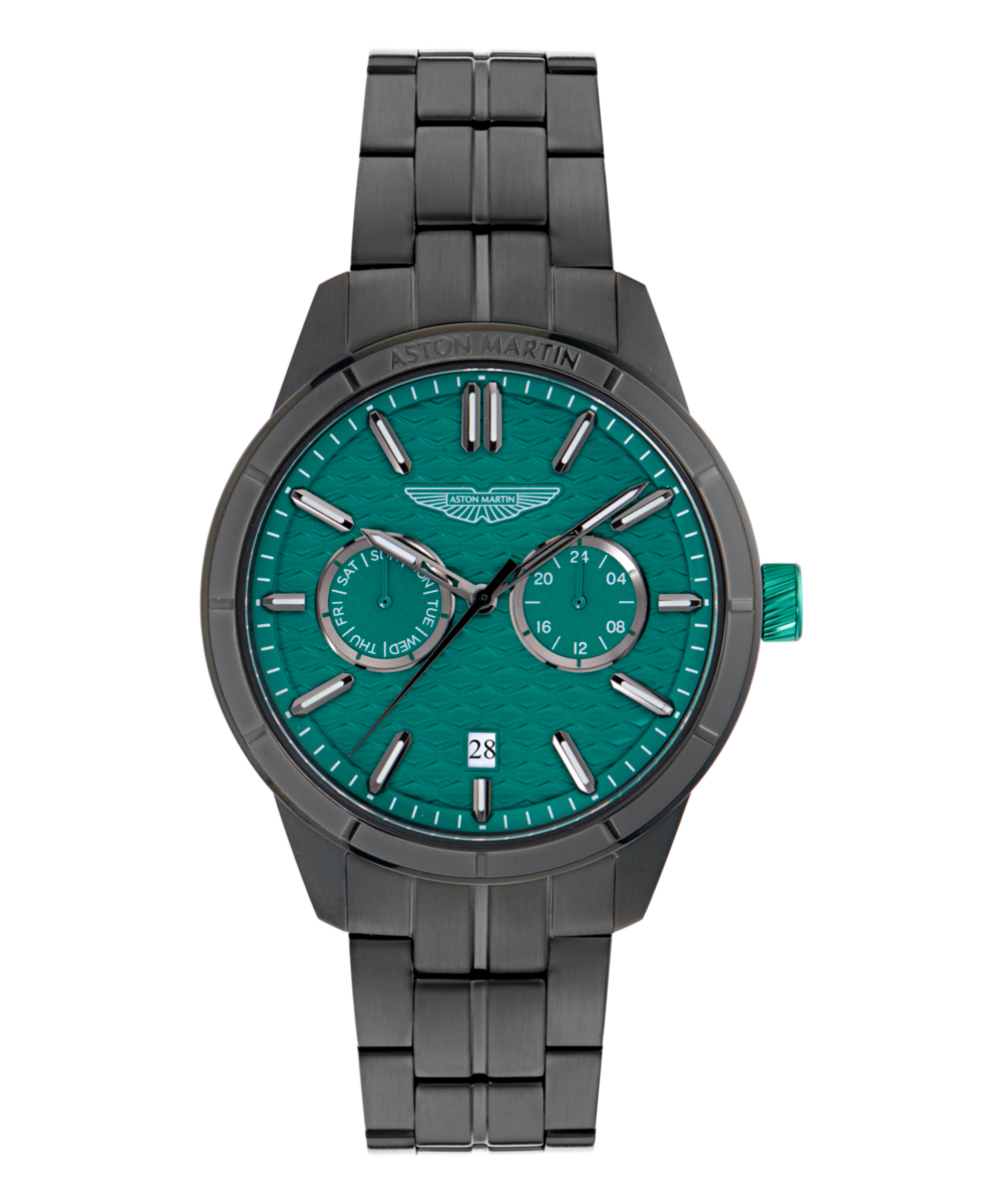 Aston Martin Round 42mm Green Dial Analog Men Watch - MTIH2S6013E