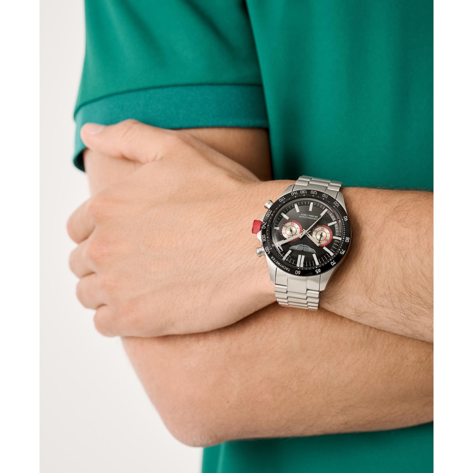 Aston Martin Black Round Dial Analog Men's Watch