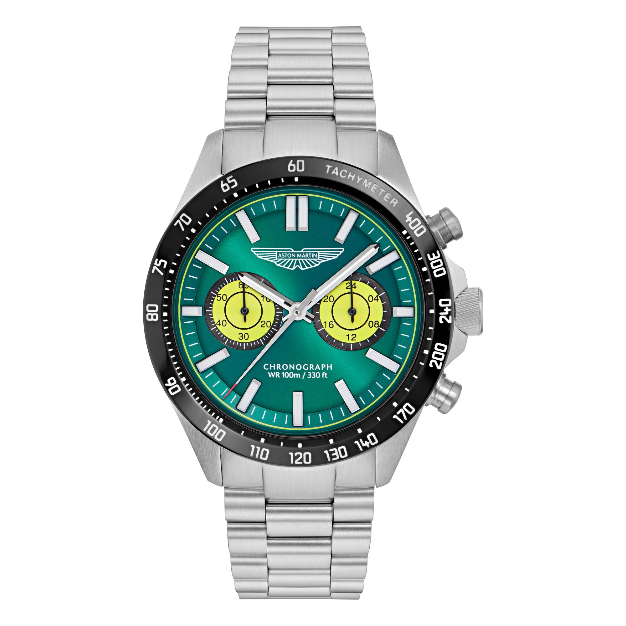 Aston Martin Green Round Dial Analog Men's Watch