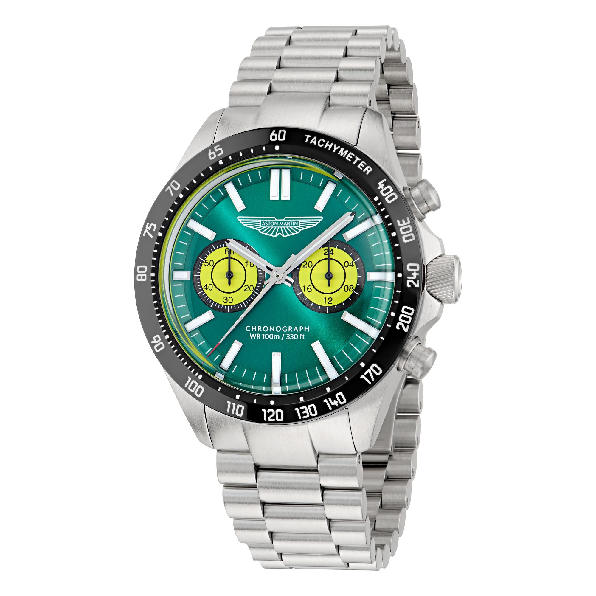 Aston Martin Green Round Dial Analog Men's Watch
