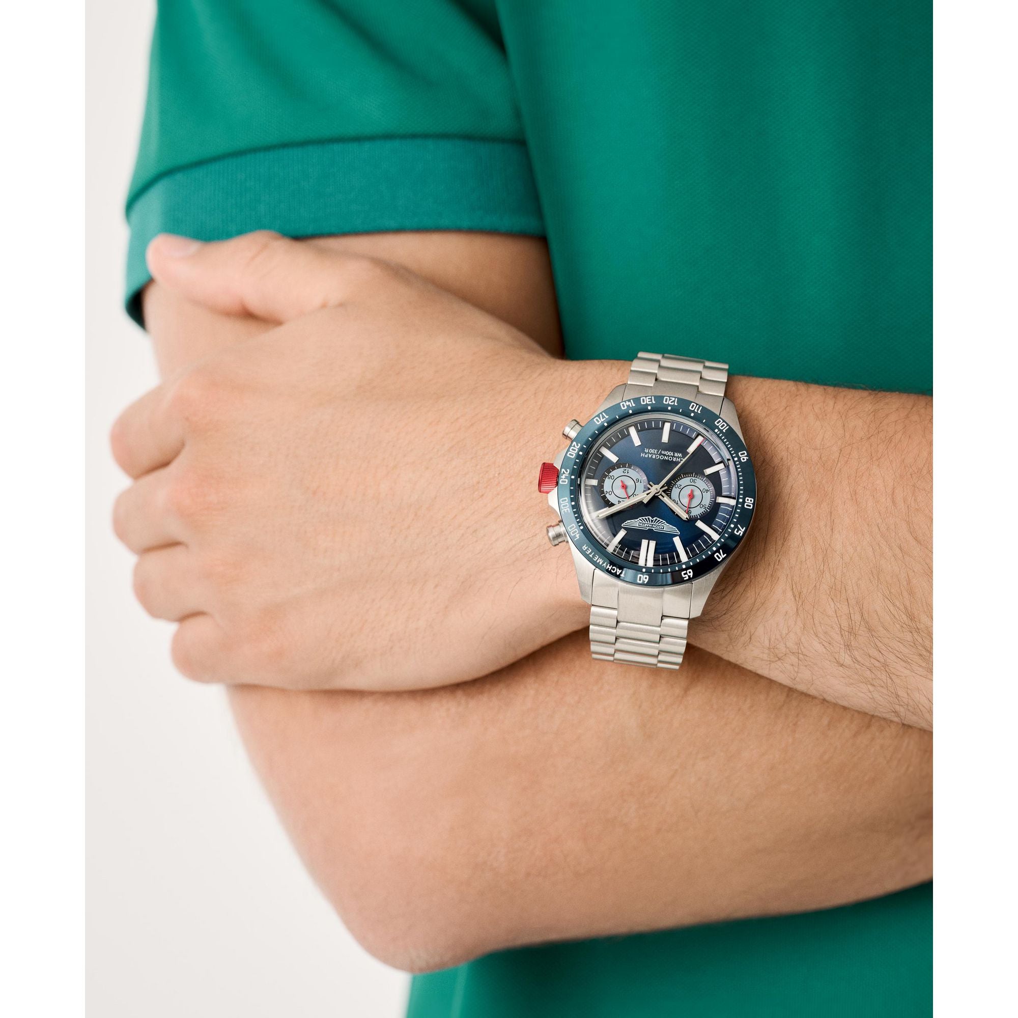 Aston Martin Blue Round Dial Analog Men's Watch Watch Aston Martin