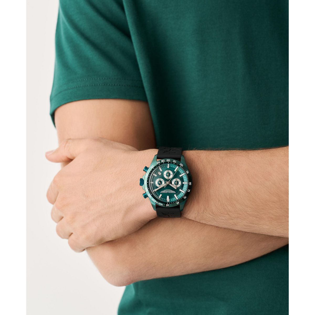 Aston Martin Round 44mm Green Dial Analog Men Watch - MTIS2S6053E
