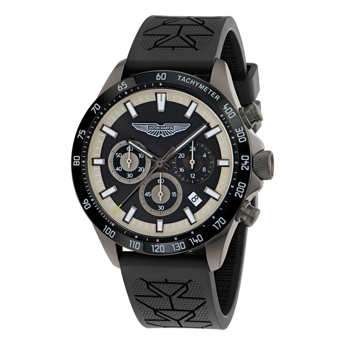 Aston Martin Round 44mm Black Dial Analog Men Watch - MTIS2S6063E Watch Aston Martin