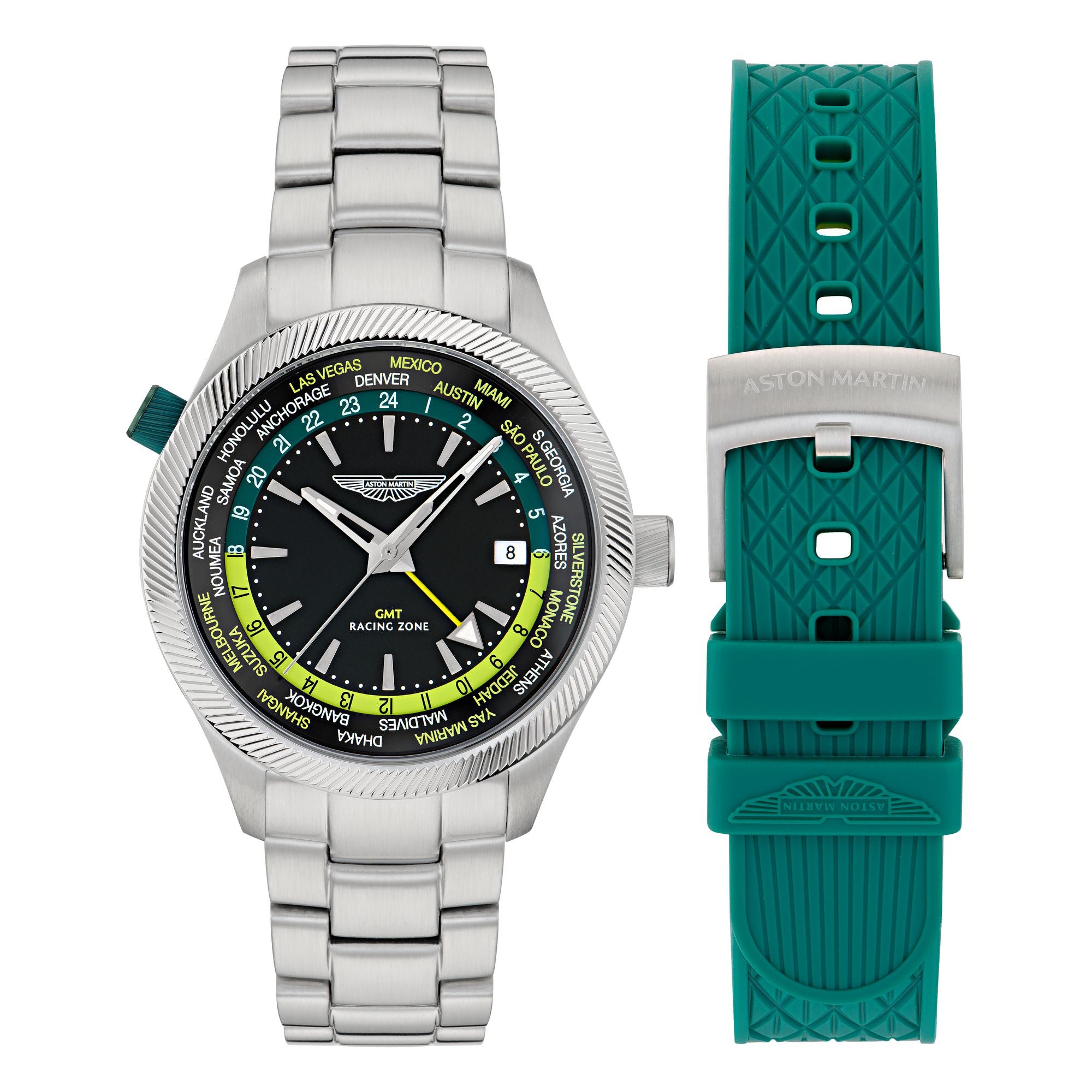 Aston Martin Black Round Dial Analog Men's Watch