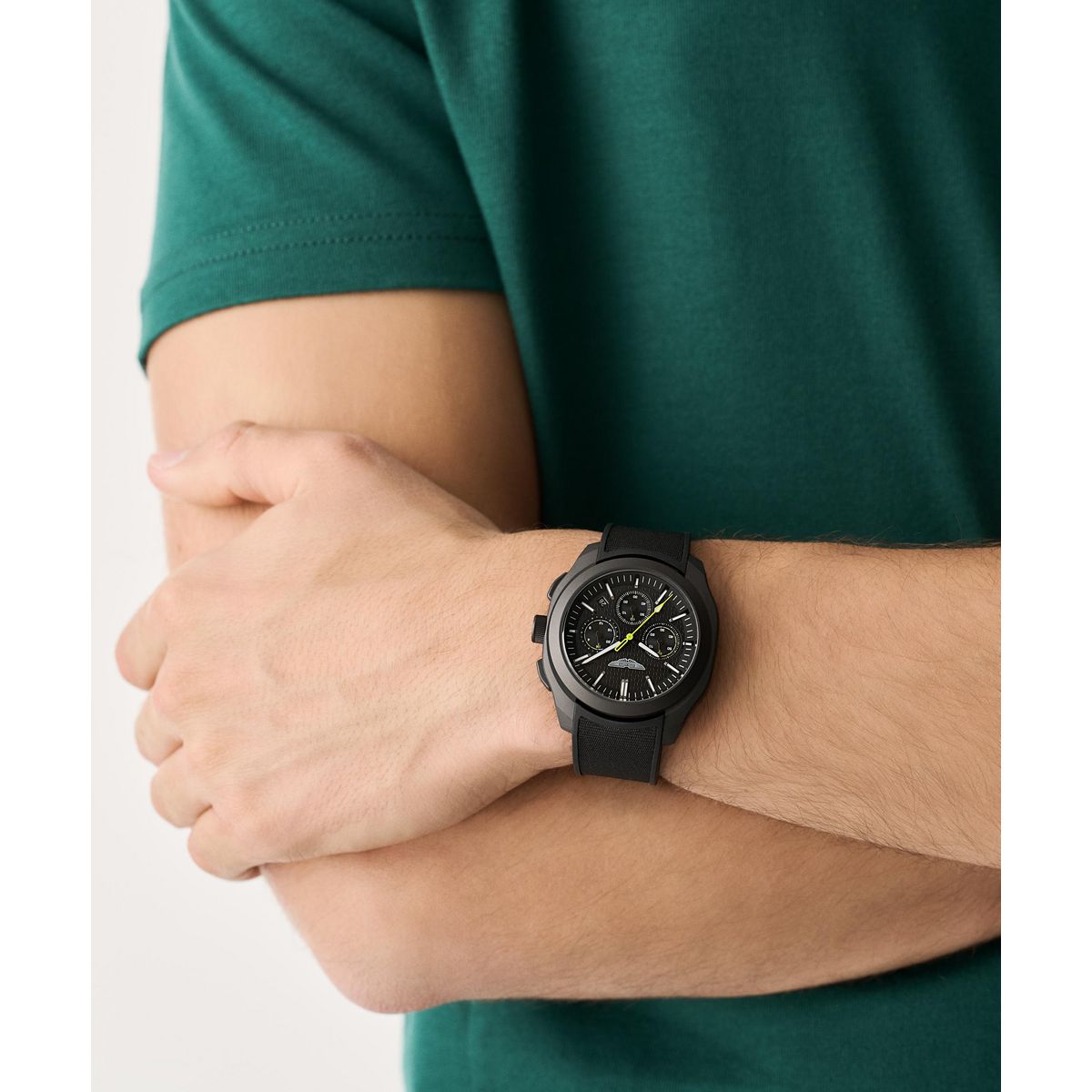 Aston Martin Round 42mm Black Dial Analog Men Watch - MTRC1S6013E