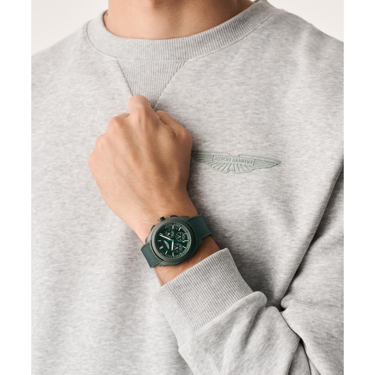 Aston Martin Round 42mm Green Dial Analog Men Watch - MTRC1S6053E Watch Aston Martin