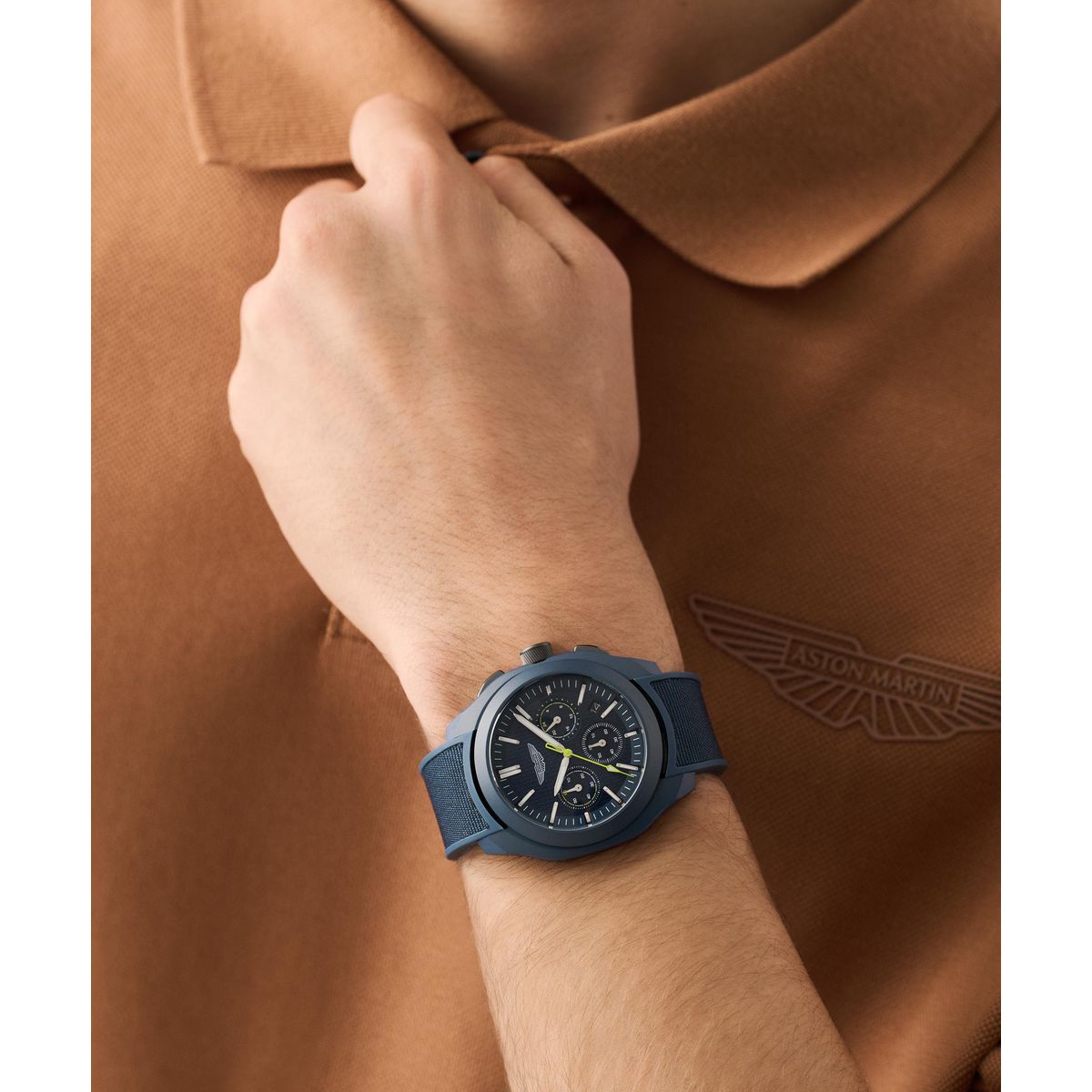 Aston Martin Round 42mm Blue Dial Analog Men Watch - MTRC1S6063E Watch Aston Martin