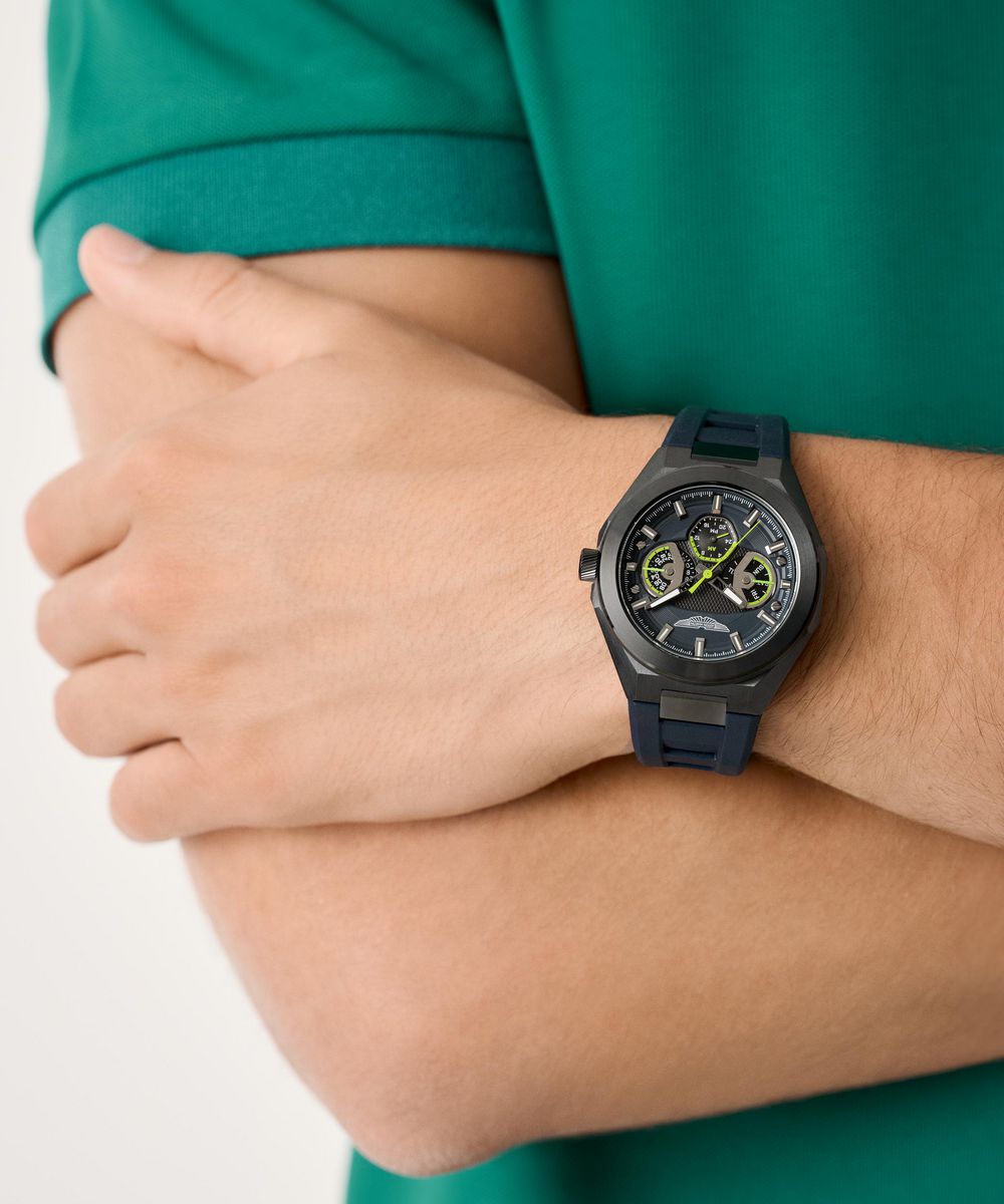 Aston Martin Blue Octogonal Dial Analog Men's Watch
