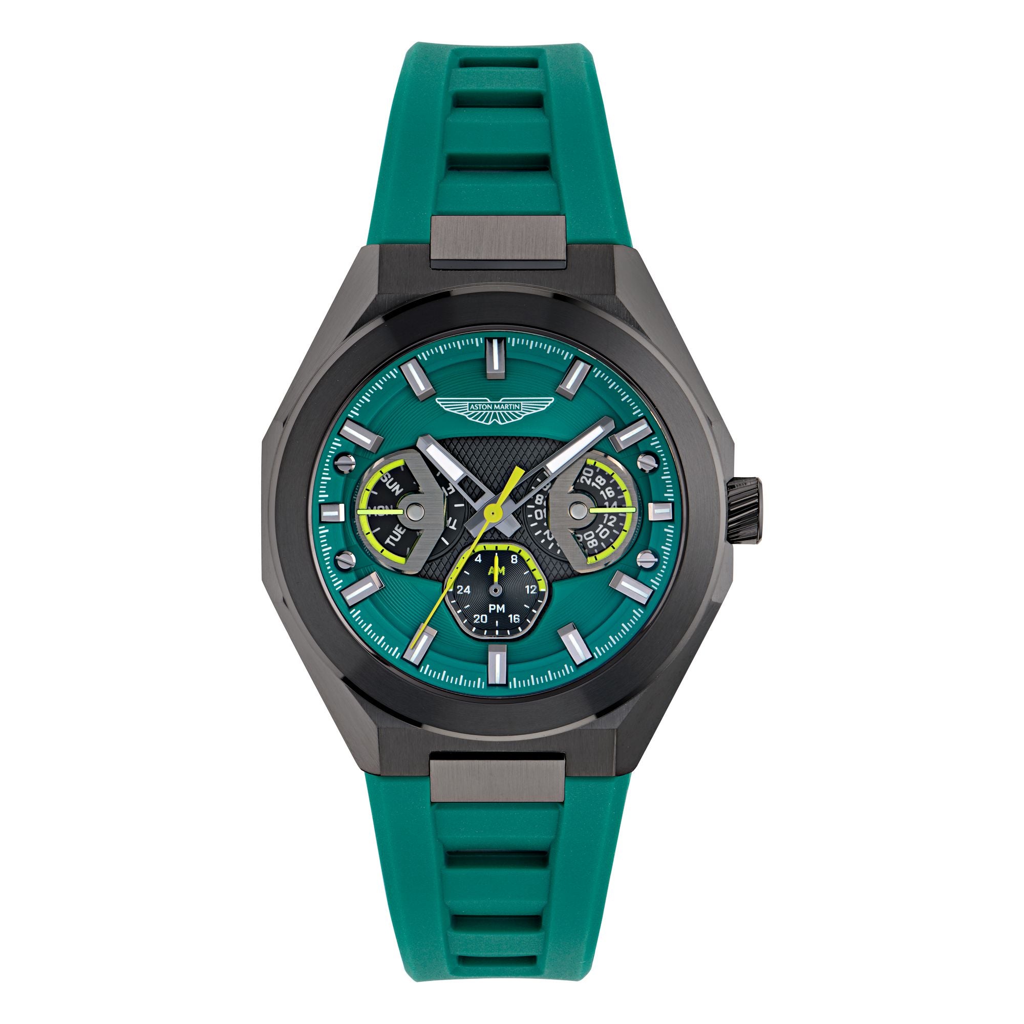 Aston Martin Green Octogonal Dial Analog Men's Watch