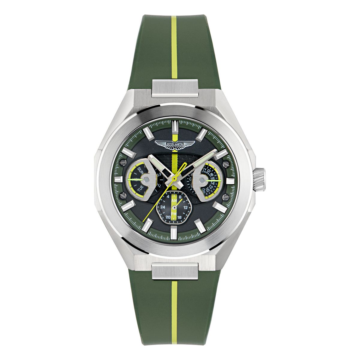 Aston Martin Round 42mm Green Dial Analog Men Watch - MTRI2S6013E