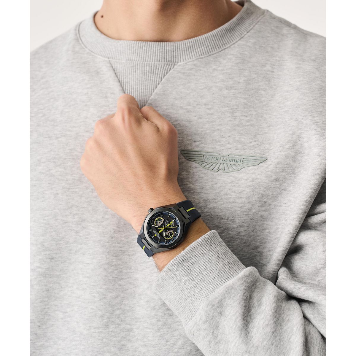 Aston Martin Round 42mm Blue Dial Analog Men Watch - MTRI2S6023E Watch Aston Martin