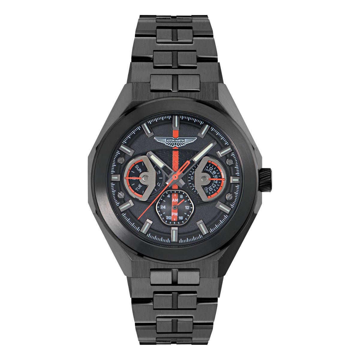 Aston Martin Round 42mm Black Dial Analog Men Watch - MTRI2S6053E Watch Aston Martin