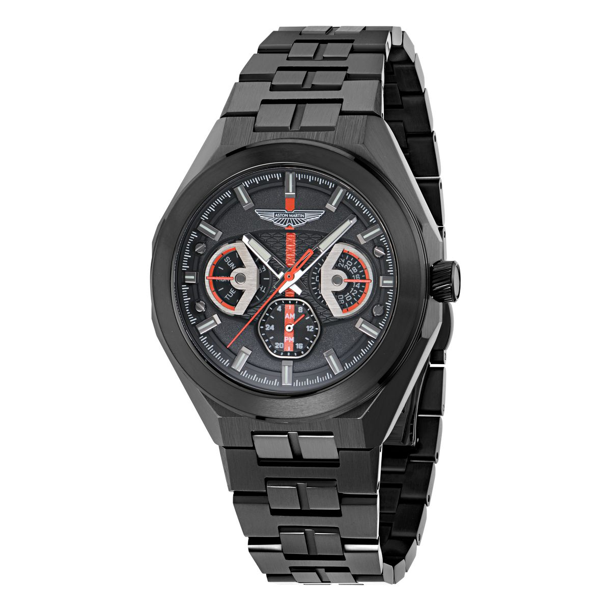 Aston Martin Round 42mm Black Dial Analog Men Watch - MTRI2S6053E Watch Aston Martin
