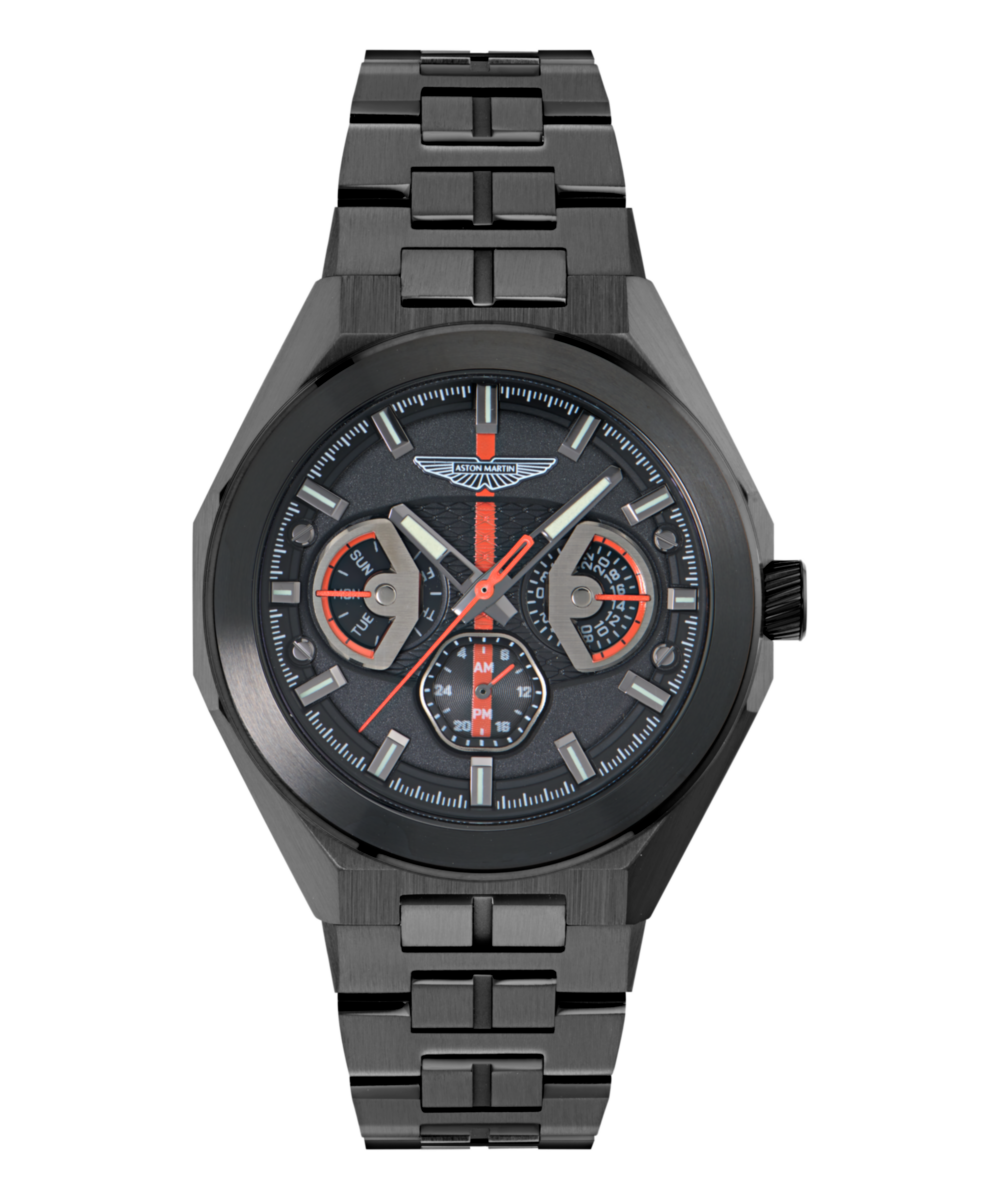 Aston Martin Round 42mm Black Dial Analog Men Watch - MTRI2S6053E