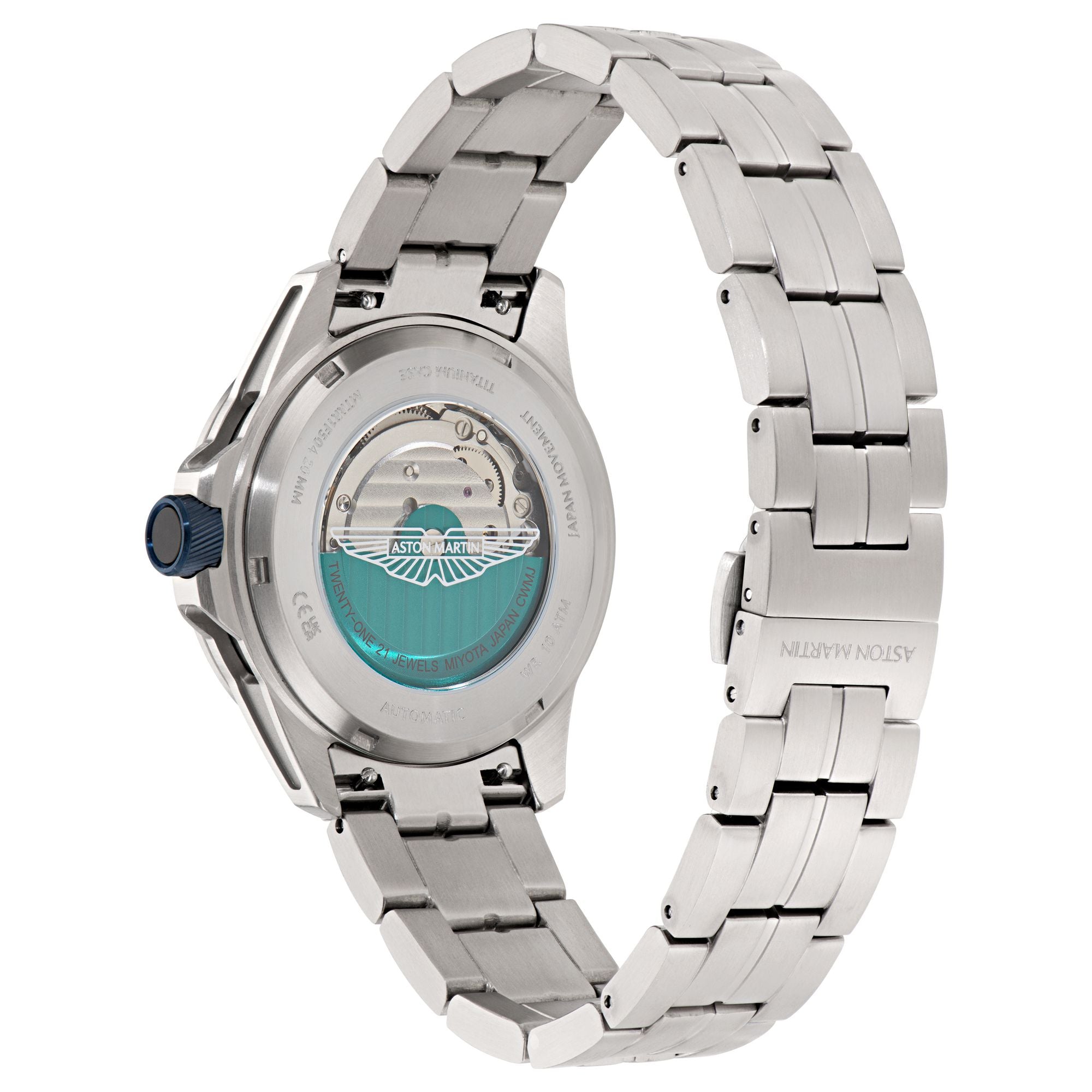 Aston Martin Silver Round Dial Mechanical Automatic Men's Watch