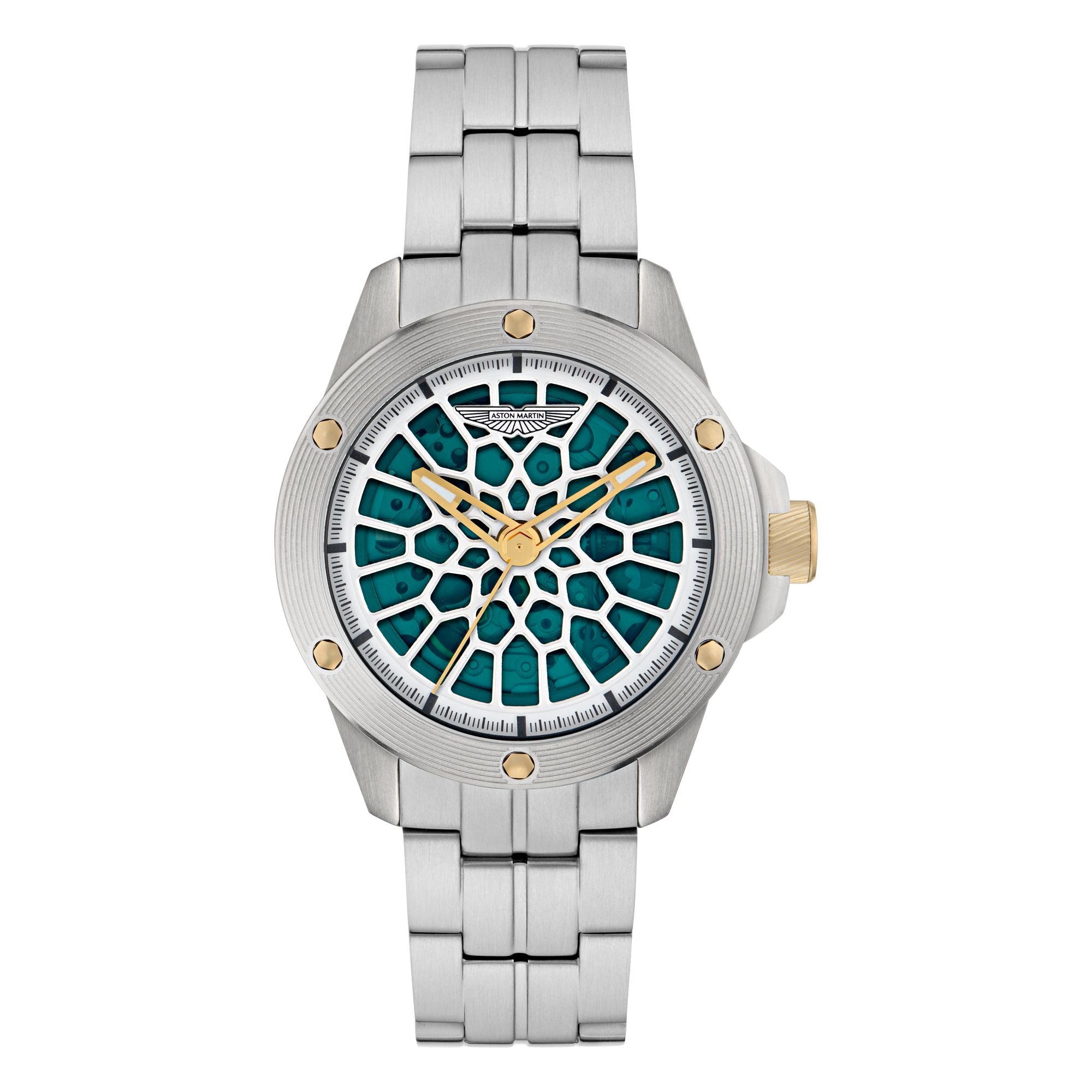 Aston Martin Green Round Dial Mechanical Automatic Men's Watch