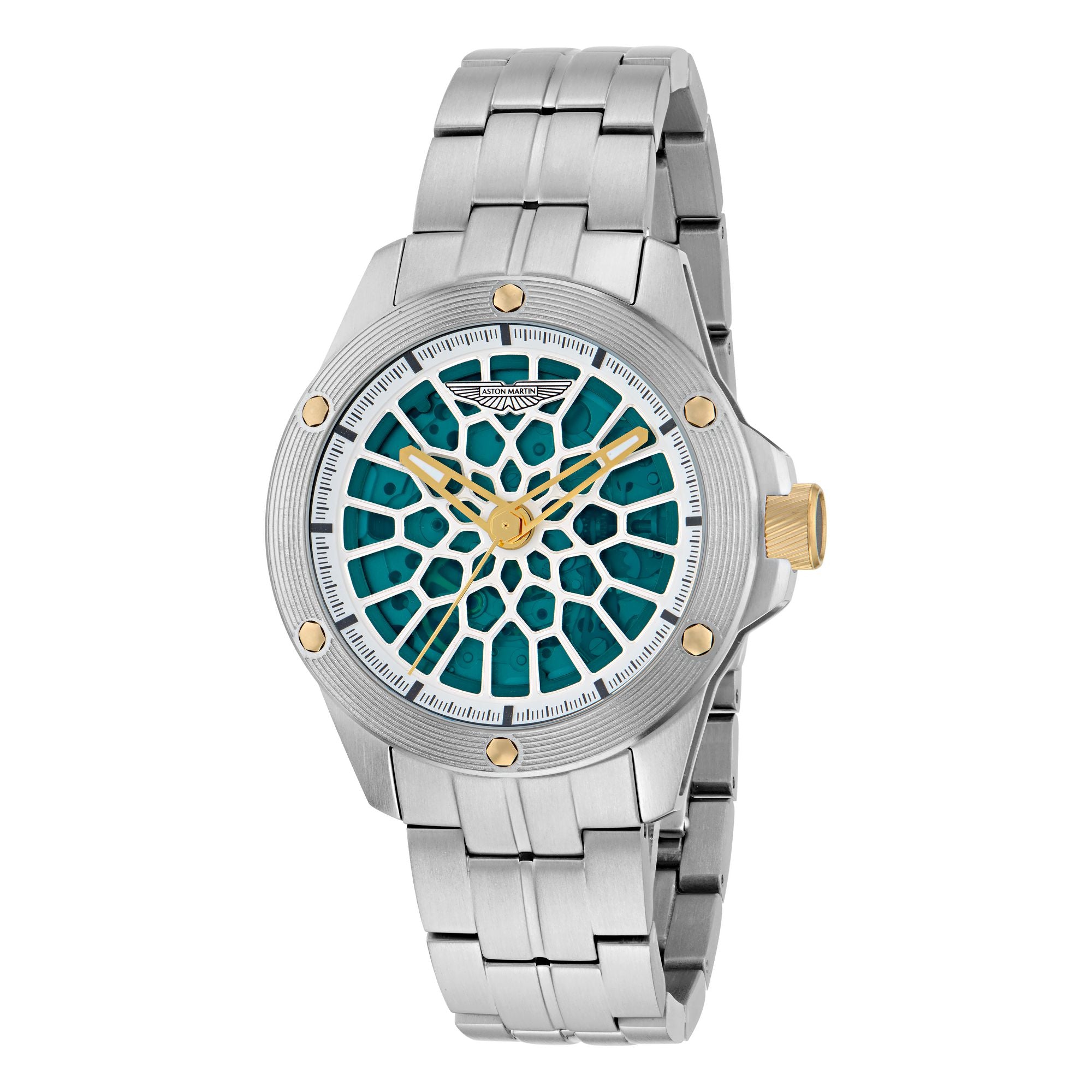 Aston Martin Green Round Dial Mechanical Automatic Men's Watch